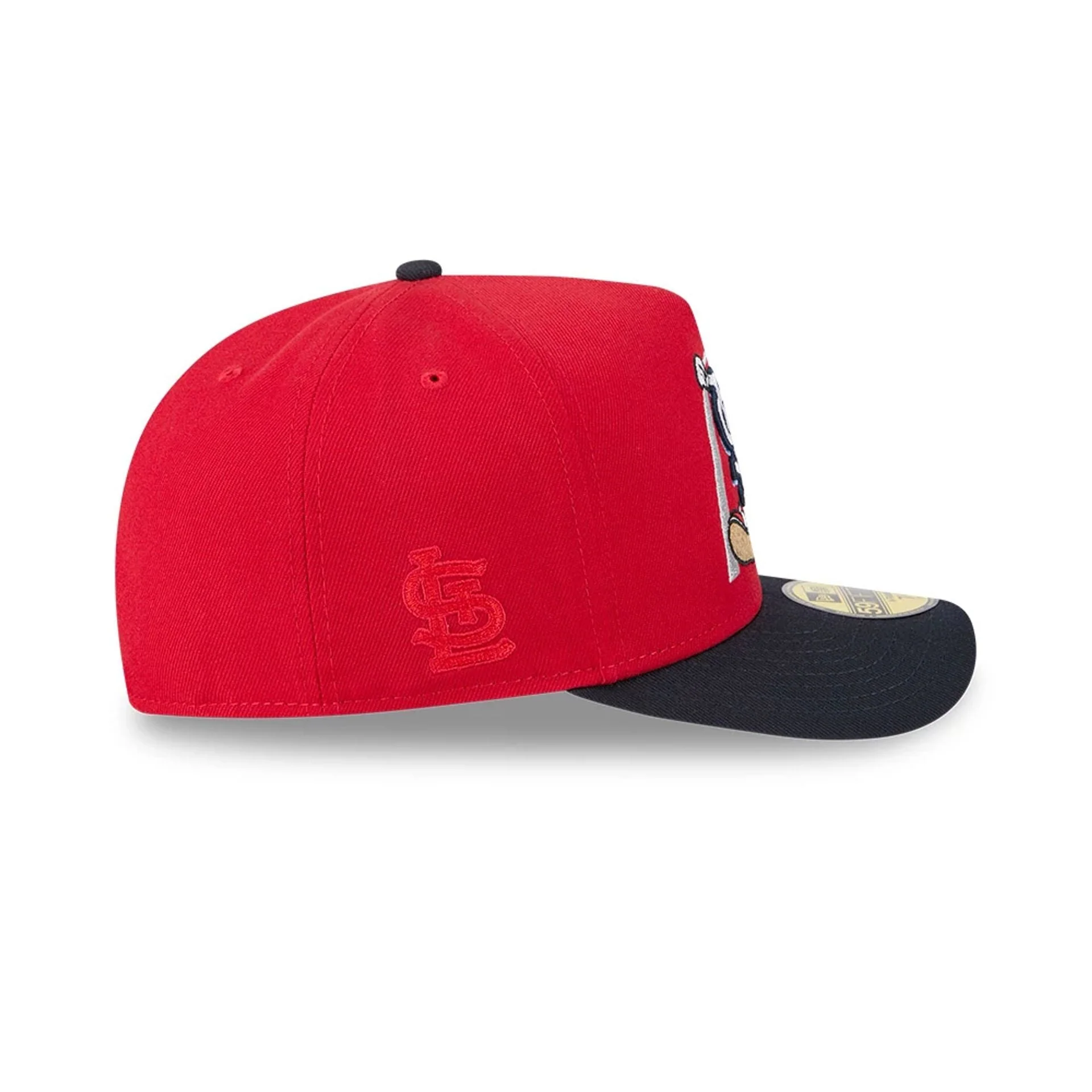 St. Louis Cardinals MLB Cartoon Red 59FIFTY A-Frame Fitted Cap - Image 6