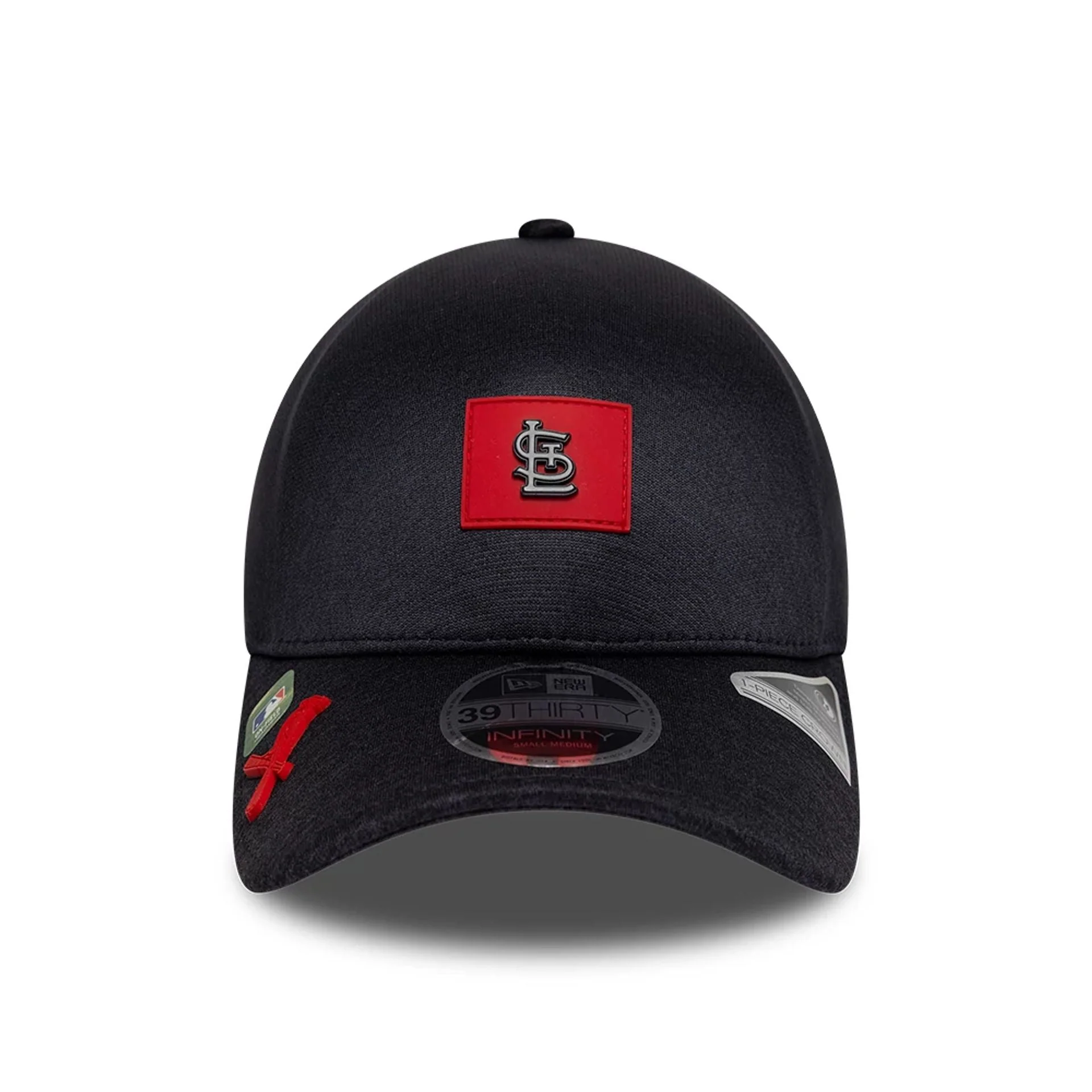 St. Louis Cardinals MLB Clubhouse Black 39THIRTY Infinity Stretch Fit Cap - Image 2