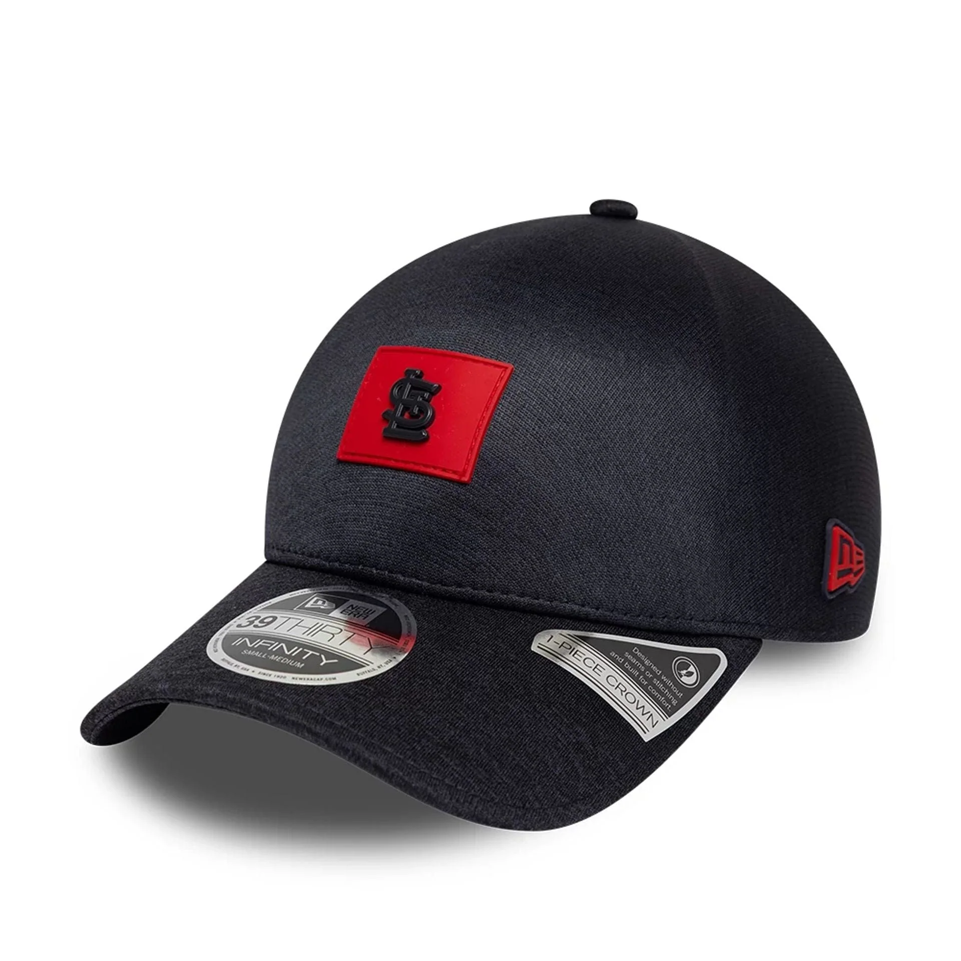 St. Louis Cardinals MLB Clubhouse Black 39THIRTY Infinity Stretch Fit Cap - Image 3