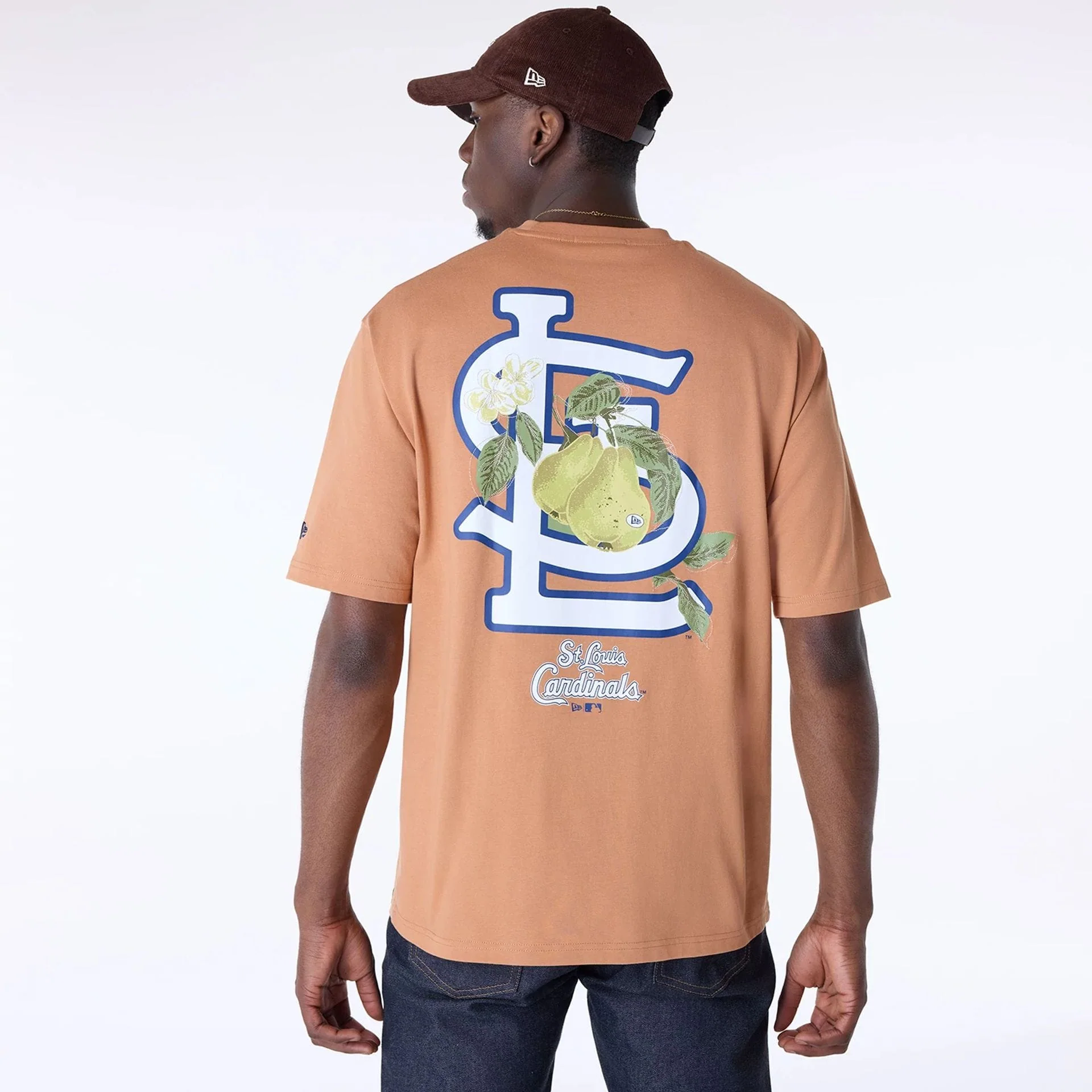 St. Louis Cardinals MLB Fruit Dark Beige T-Shirt - Image 2