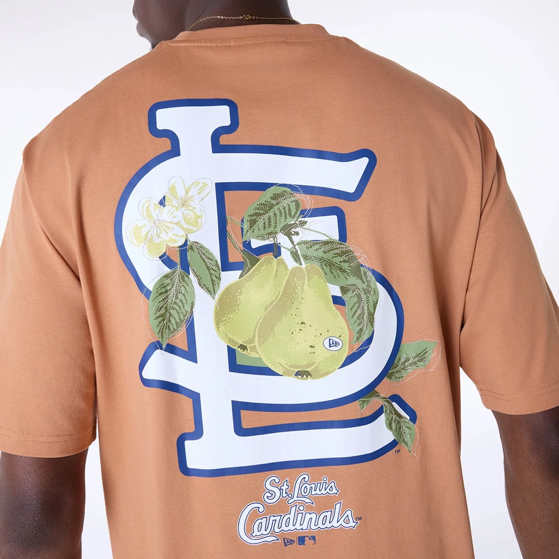 St. Louis Cardinals MLB Fruit Dark Beige T-Shirt - Image 4