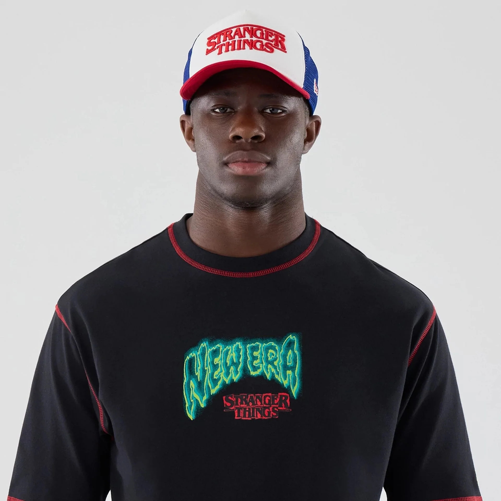 Stranger Things Black Oversized T-Shirt - Image 7