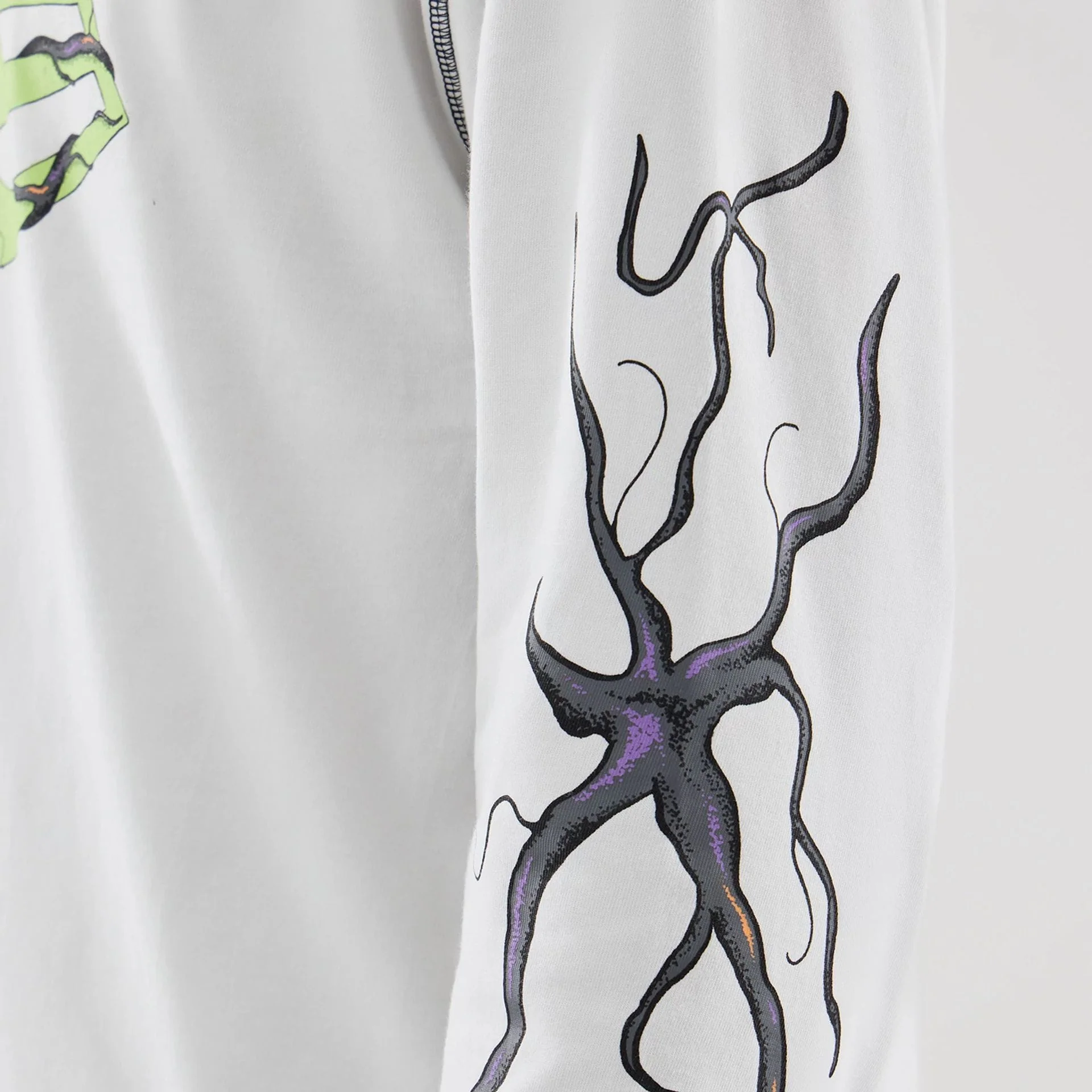 Stranger Things White Oversized Long Sleeve T-Shirt - Image 6