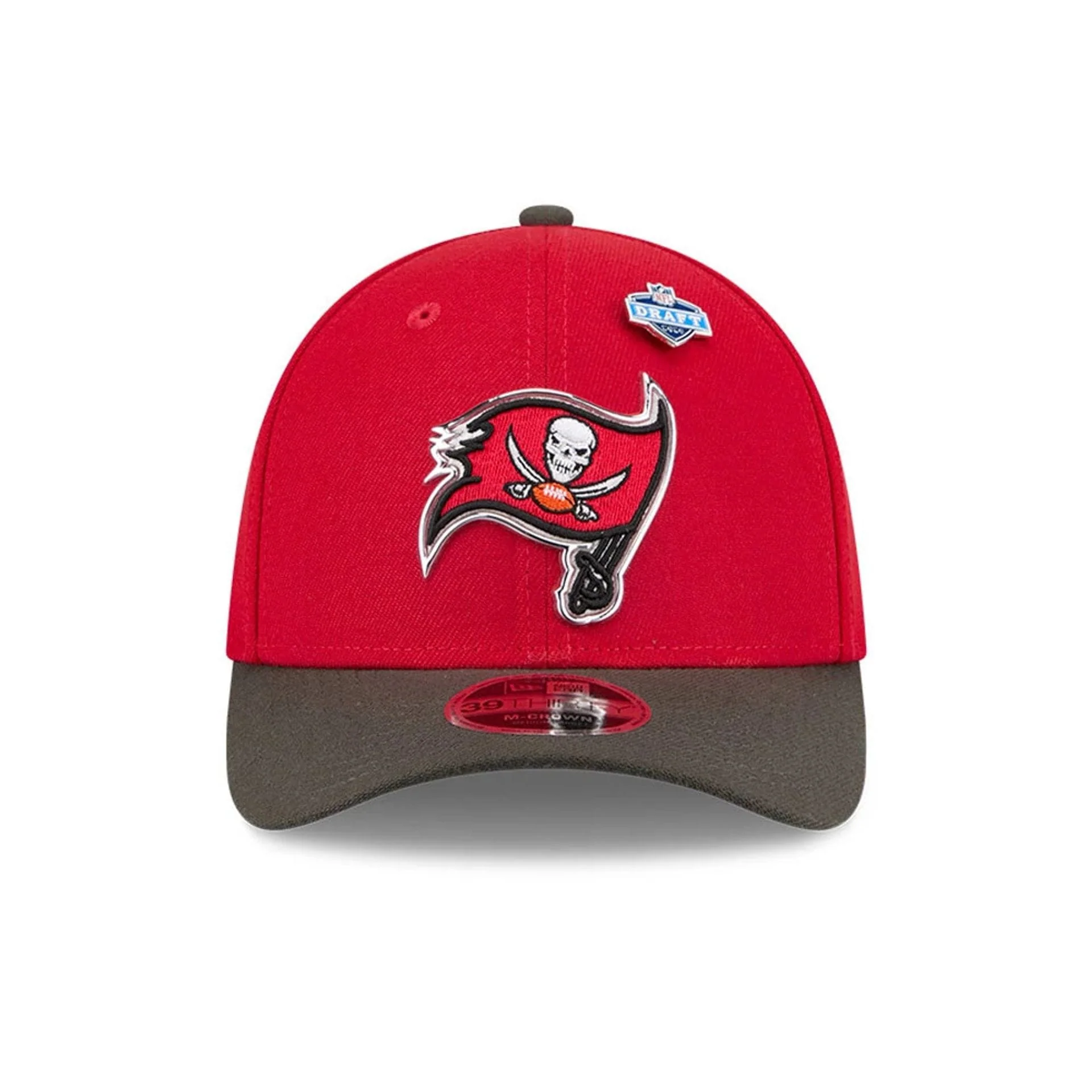 Tampa Bay Buccaneers NFL Draft 2026 Red 39THIRTY M-Crown Stretch Fit Cap - Image 3