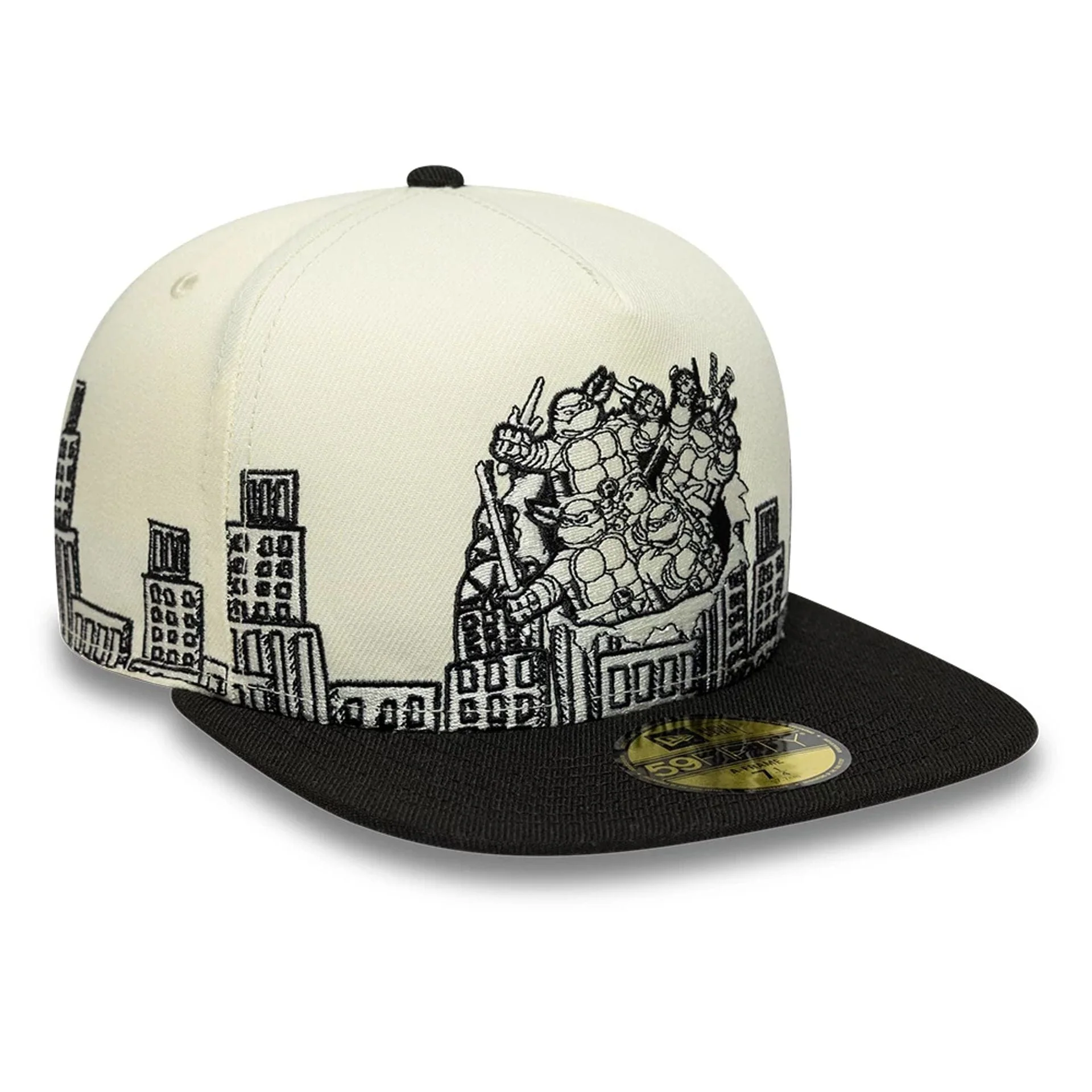 Teenage Mutant Ninja Turtles White 59FIFTY A-Frame Fitted Cap - Image 4
