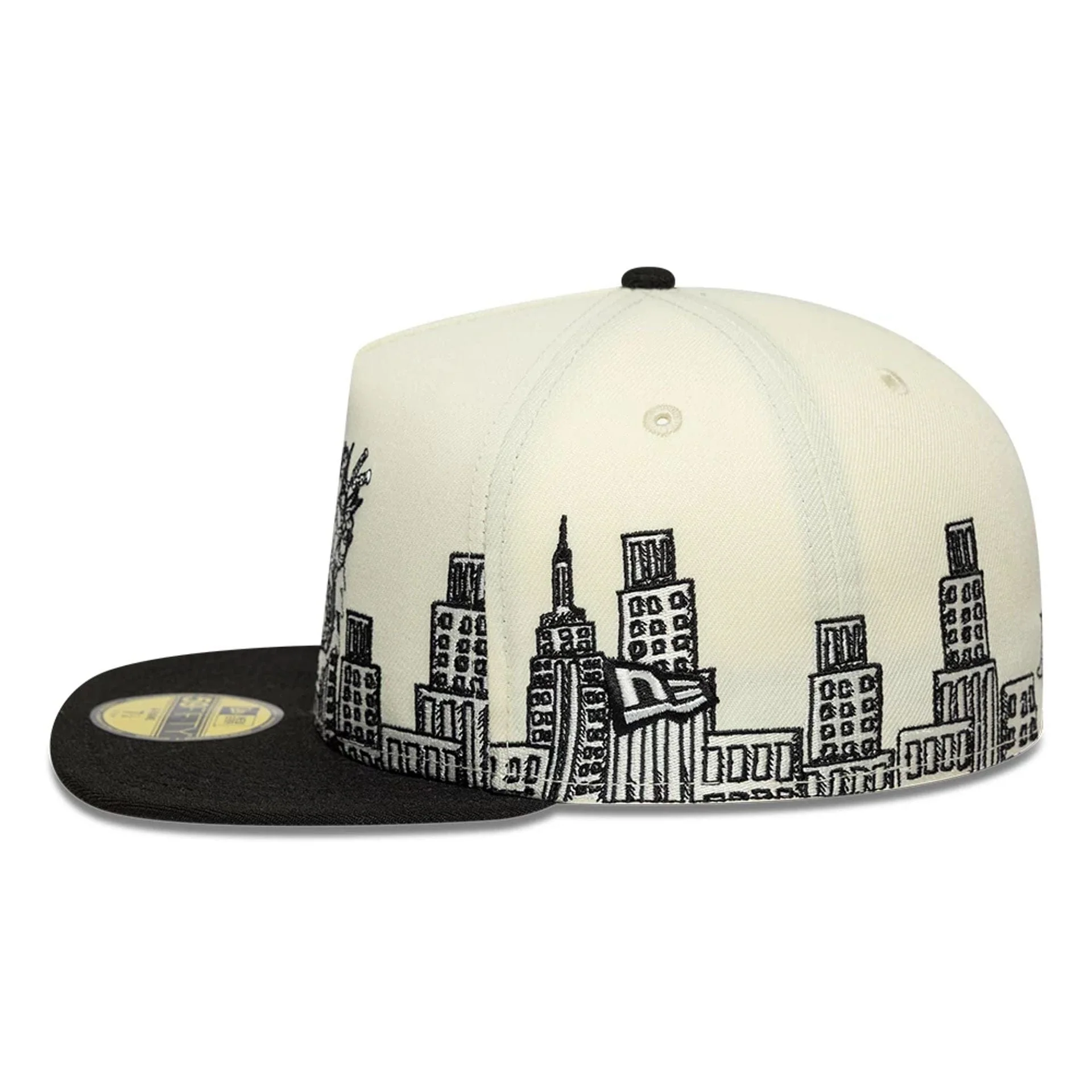 Teenage Mutant Ninja Turtles White 59FIFTY A-Frame Fitted Cap - Image 6