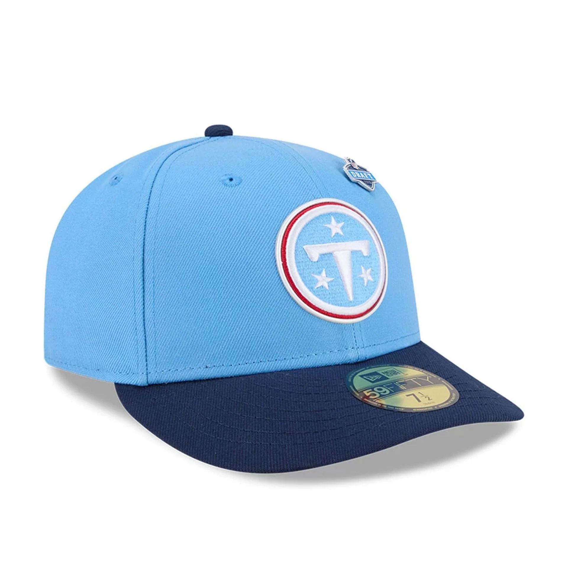 Tennessee Titans NFL Draft 2026 Blue 59FIFTY Fitted Cap - Image 4