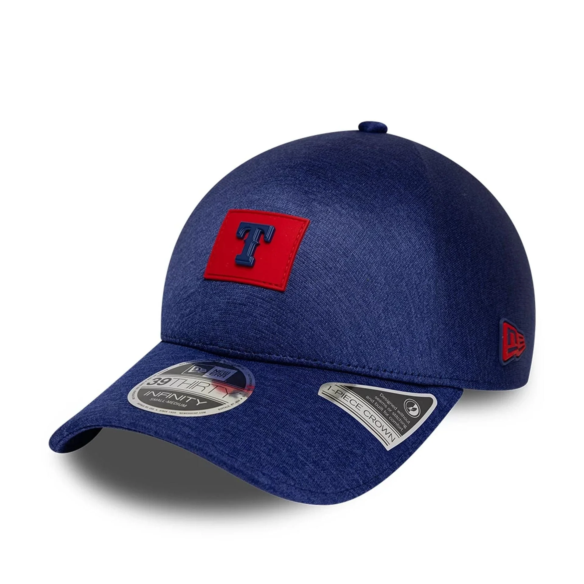 Texas Rangers MLB Clubhouse Dark Blue 39THIRTY Infinity Stretch Fit Cap - Image 3