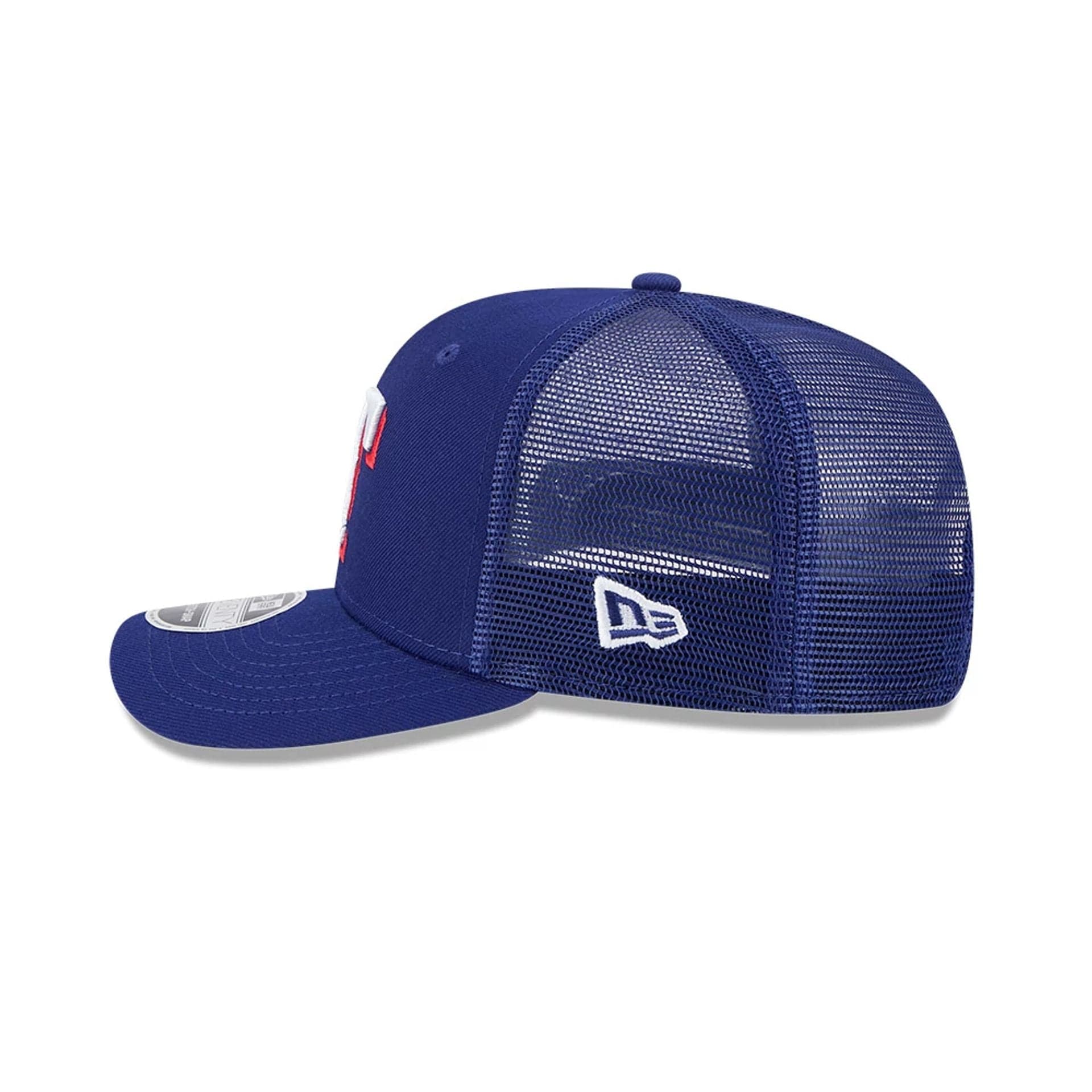 Texas Rangers MLB Evergreen Dark Blue 9SEVENTY Stretch Snap Adjustable Cap - Image 5
