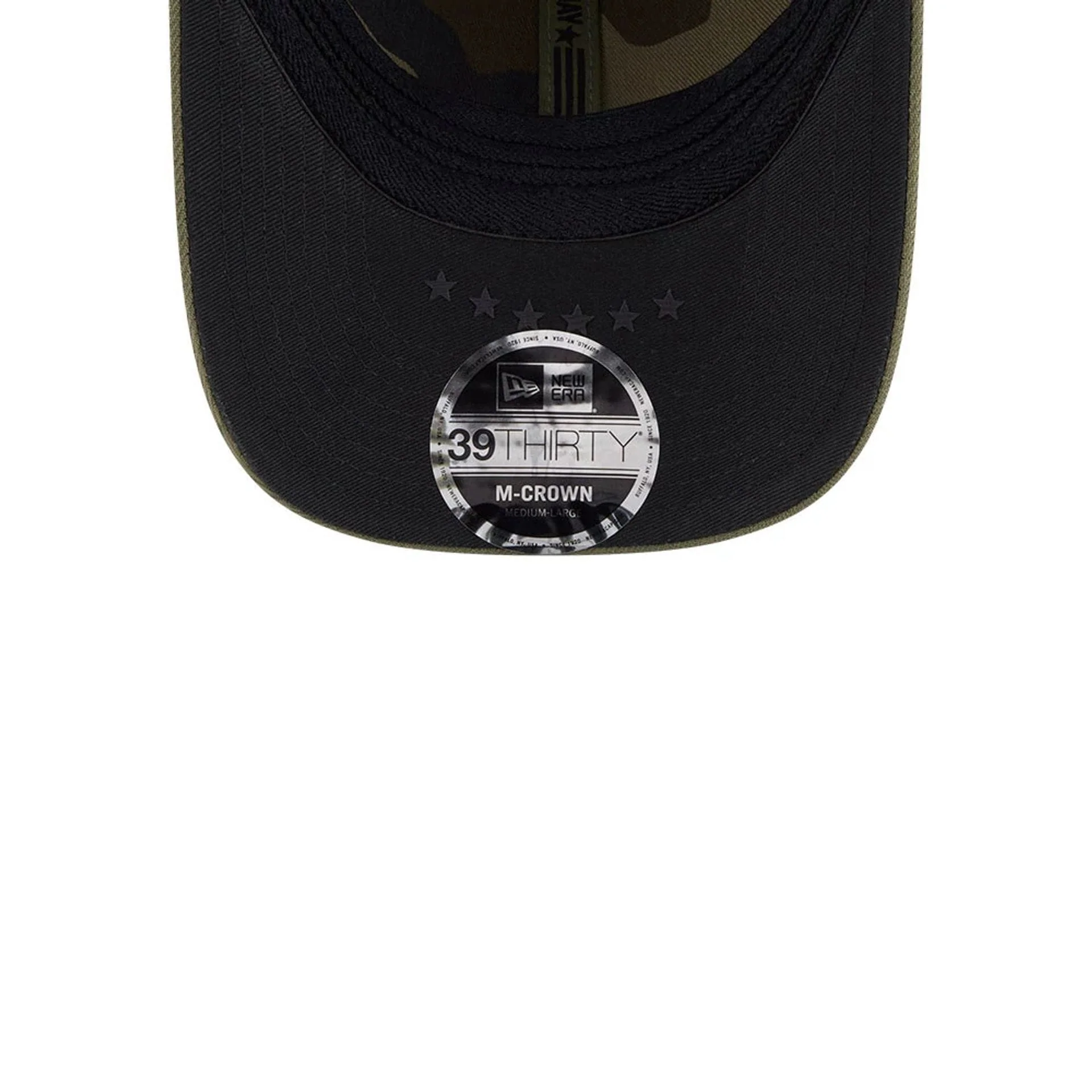 Tigers MLB Armed Forces Day 2026 Green 39THIRTY M-Crown Stretch Fit Cap - Image 7