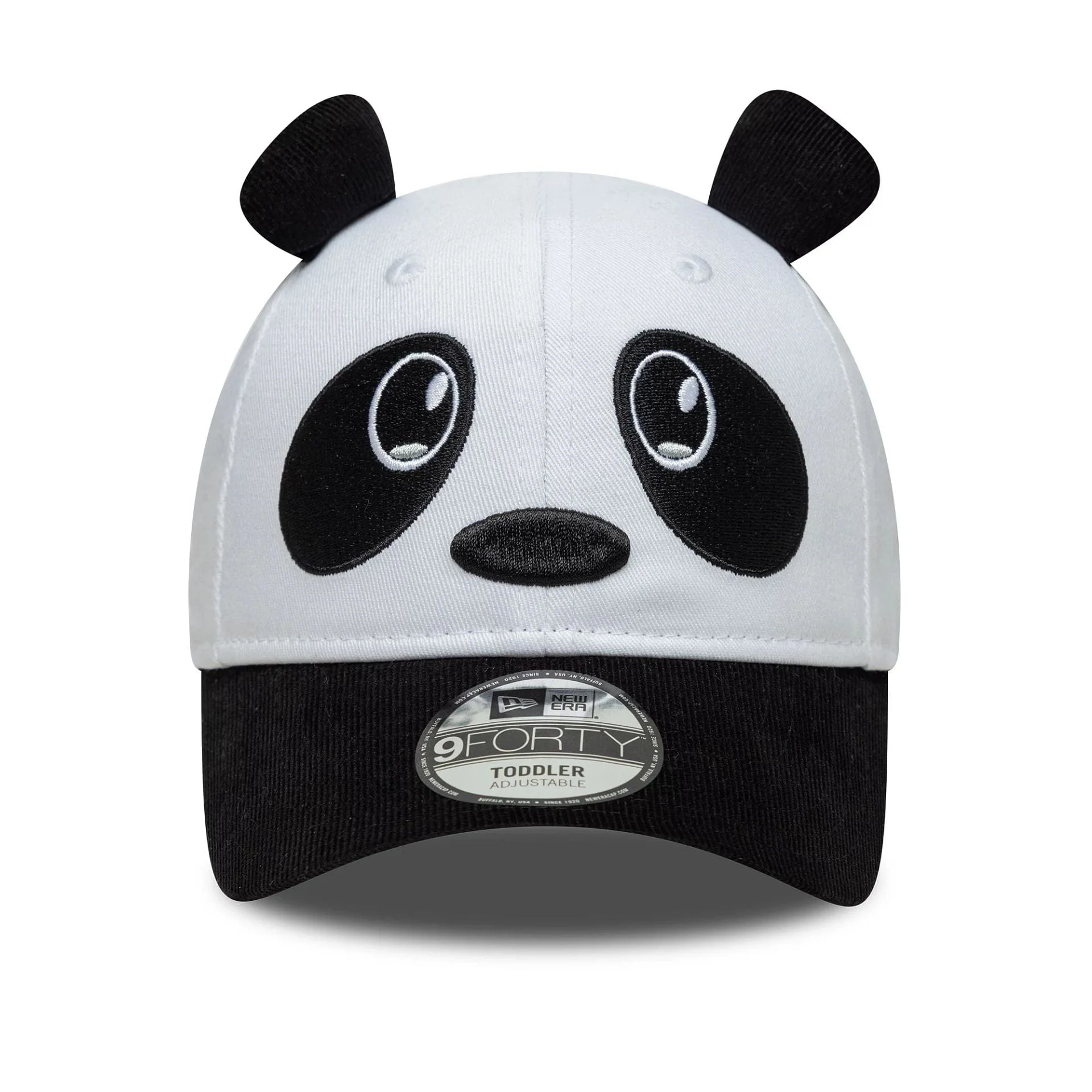 Toddler New Era Cord Ears White 9FORTY Cap - Image 2