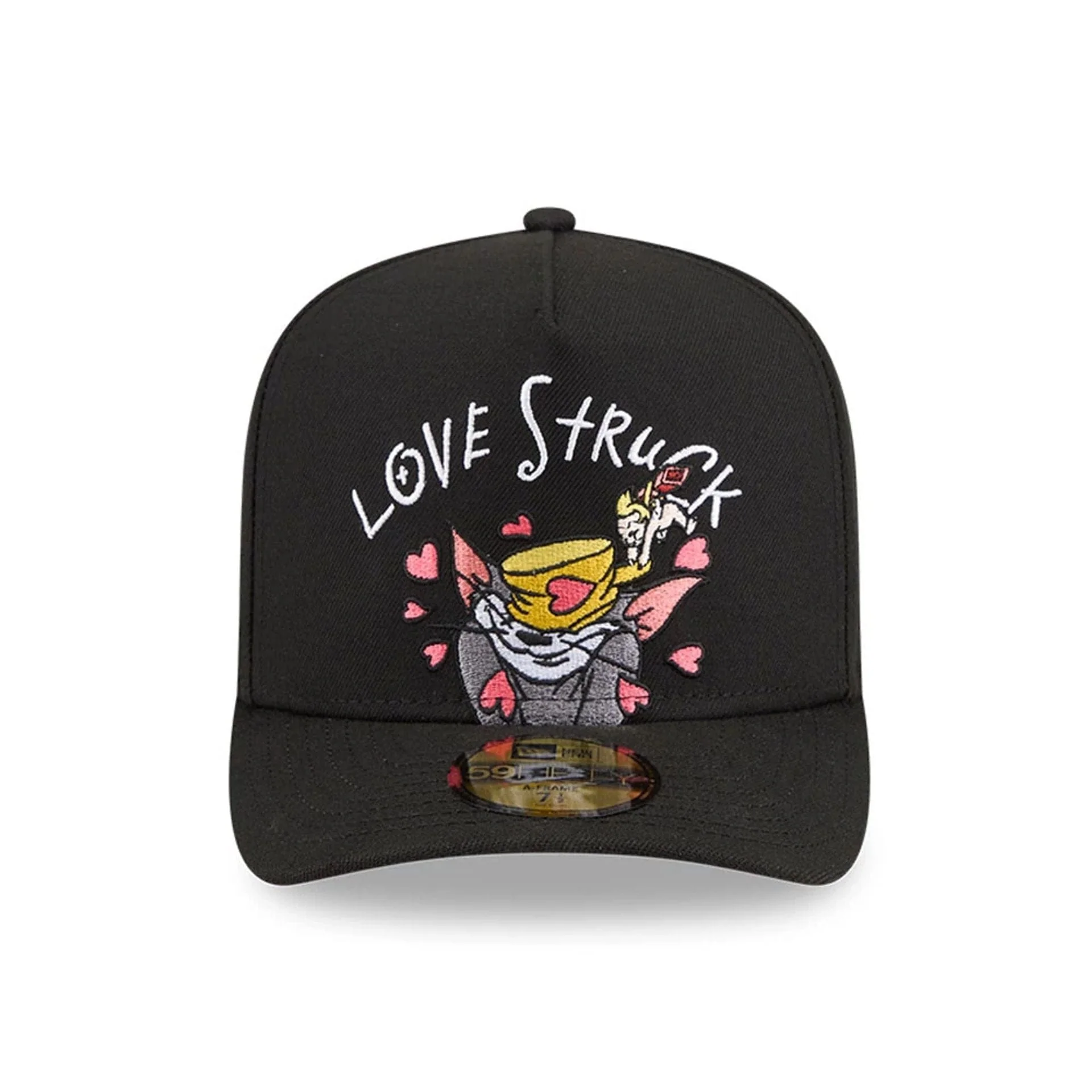 Tom & Jerry Love Struck Black 59FIFTY A-Frame Fitted Cap - Image 3