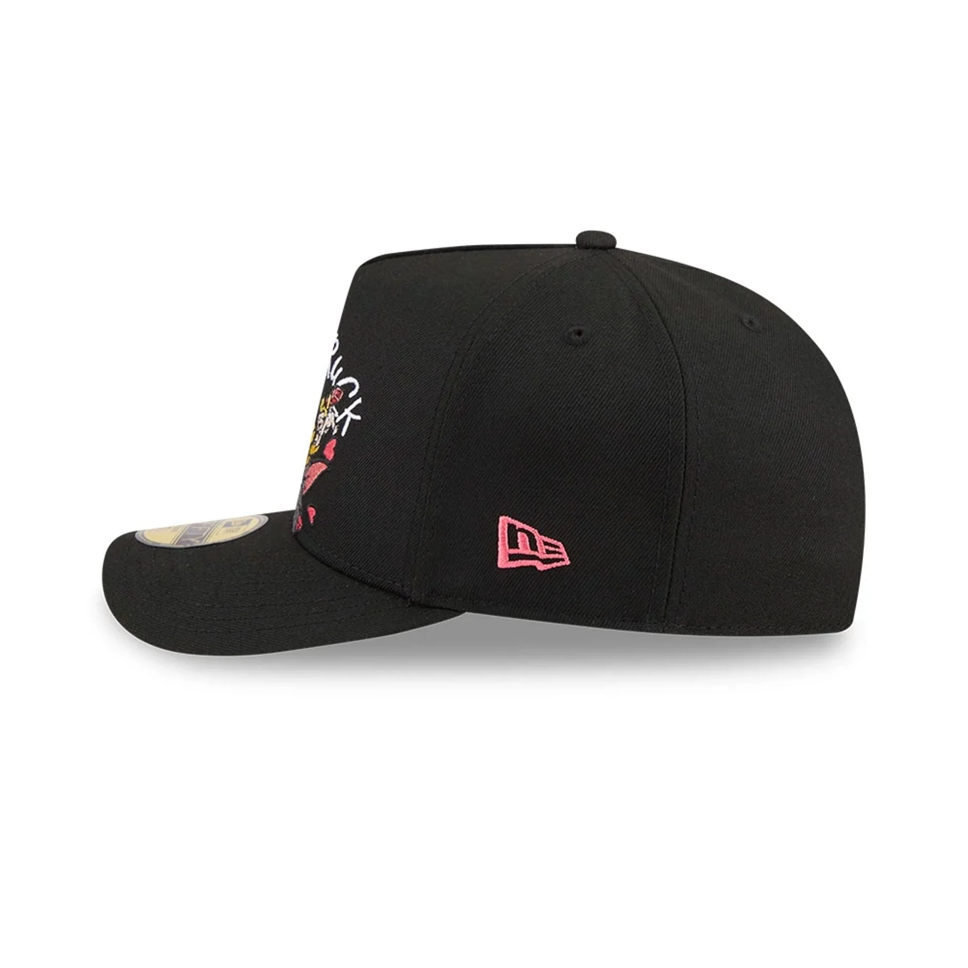 Tom & Jerry Love Struck Black 59FIFTY A-Frame Fitted Cap - Image 6
