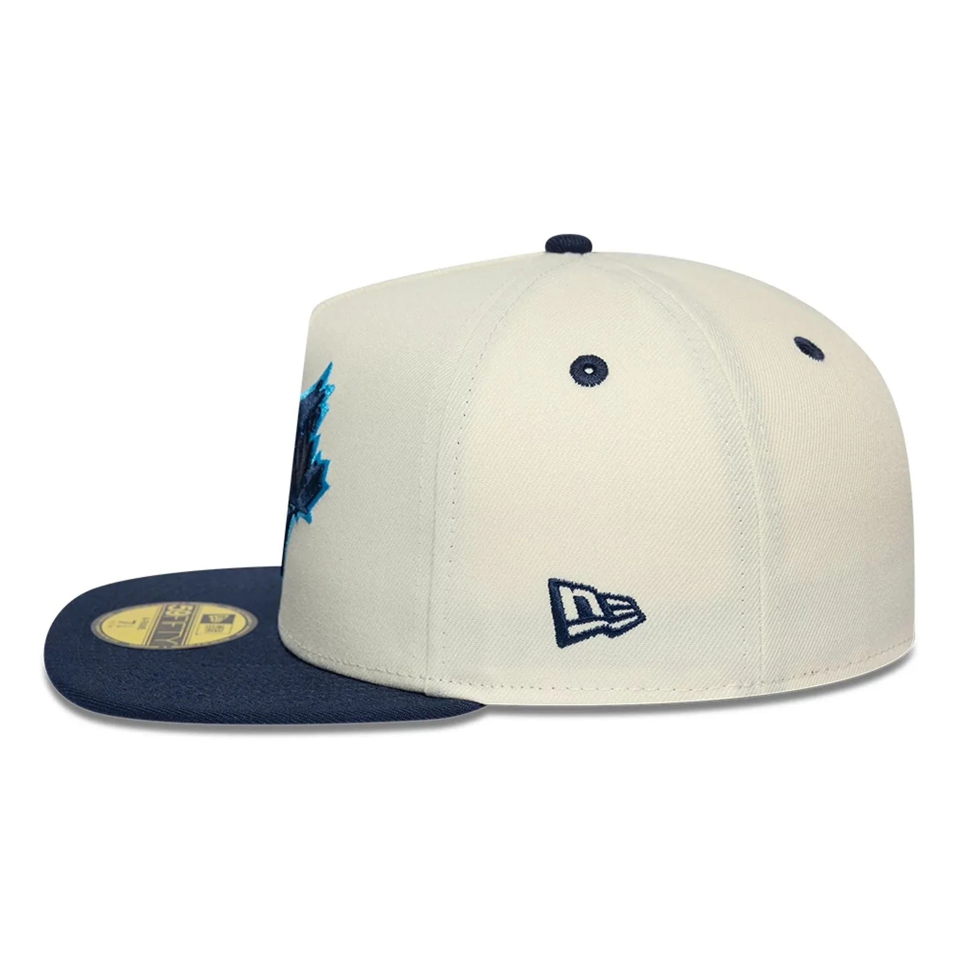 Toronto Blue Jays MLB White 59FIFTY A-Frame Fitted Cap - Image 6