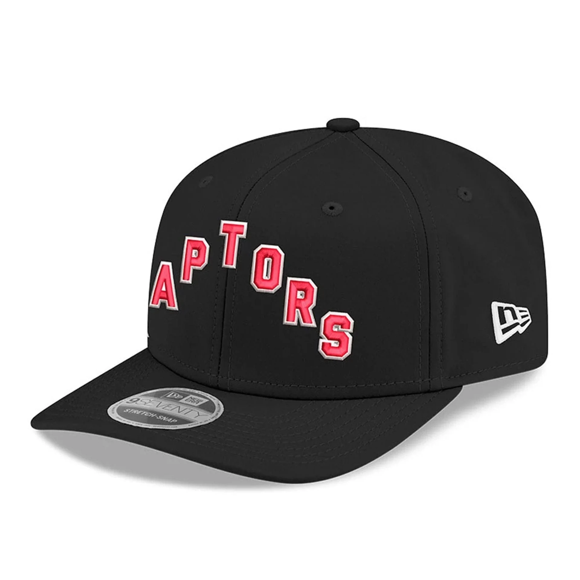 Toronto Raptors NBA Statement Black 9SEVENTY Stretch Snap Adjustable Cap - Image 3