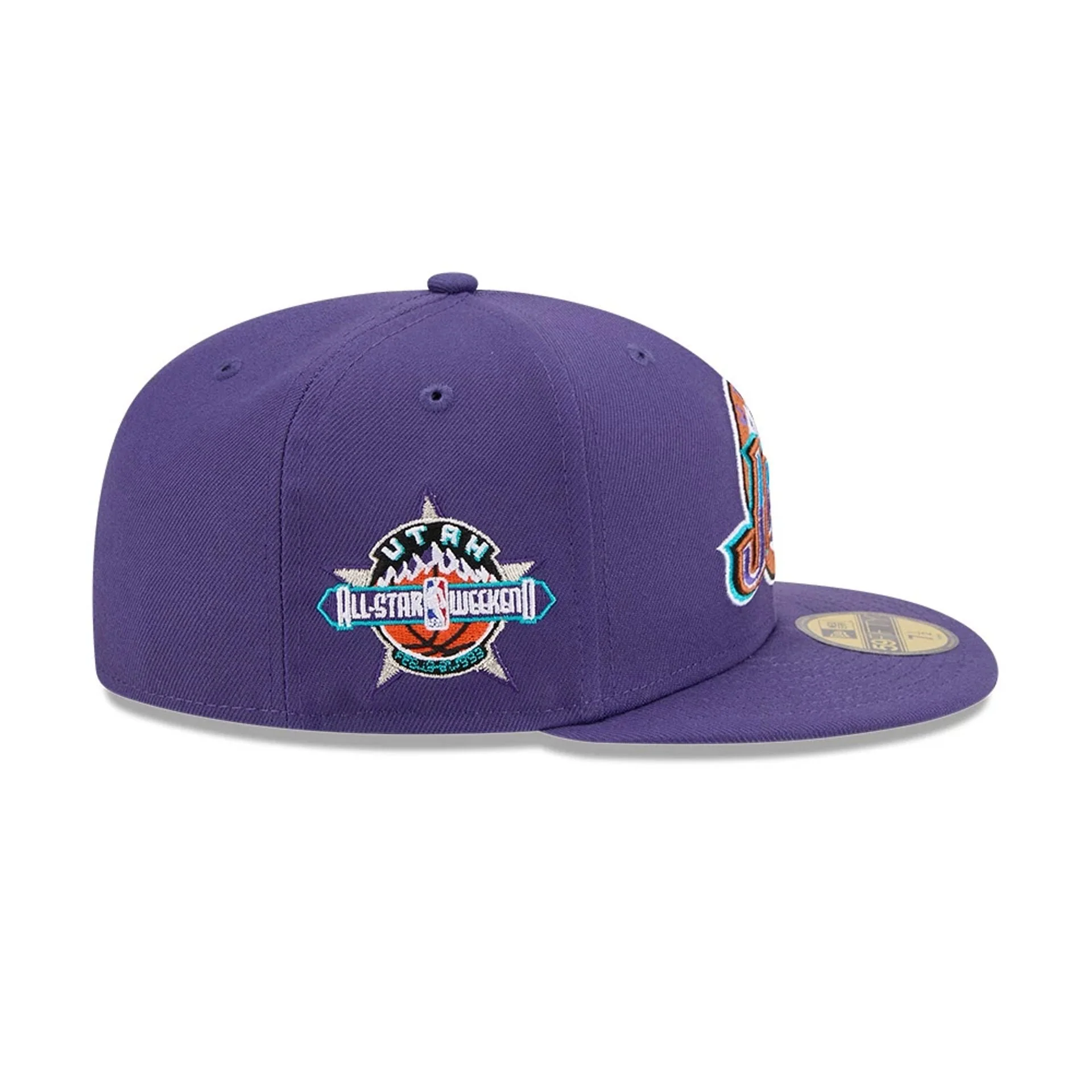 Utah Jazz NBA Hardwood Classic Dark Purple 59FIFTY Fitted Cap - Image 6