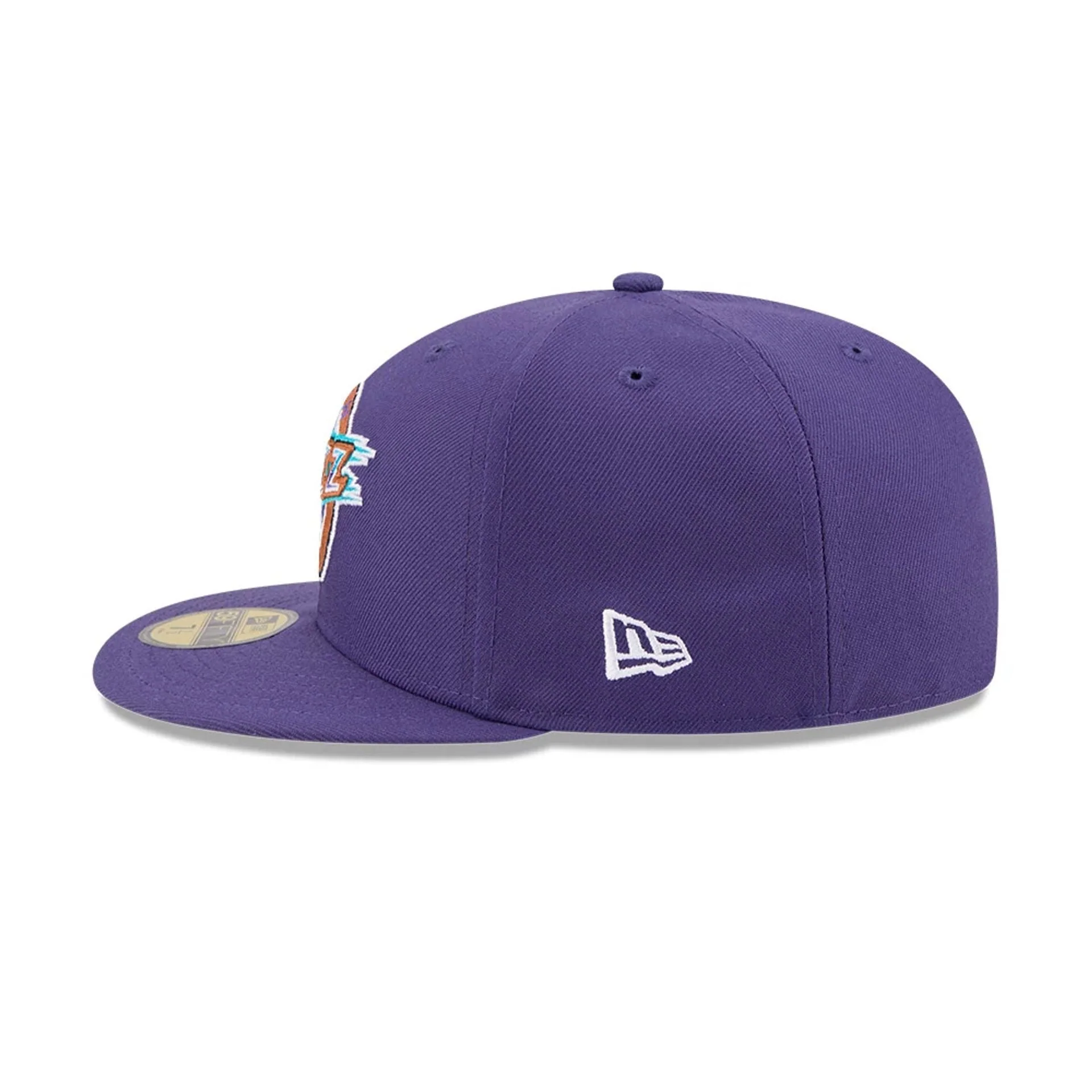 Utah Jazz NBA Hardwood Classic Dark Purple 59FIFTY Fitted Cap - Image 7