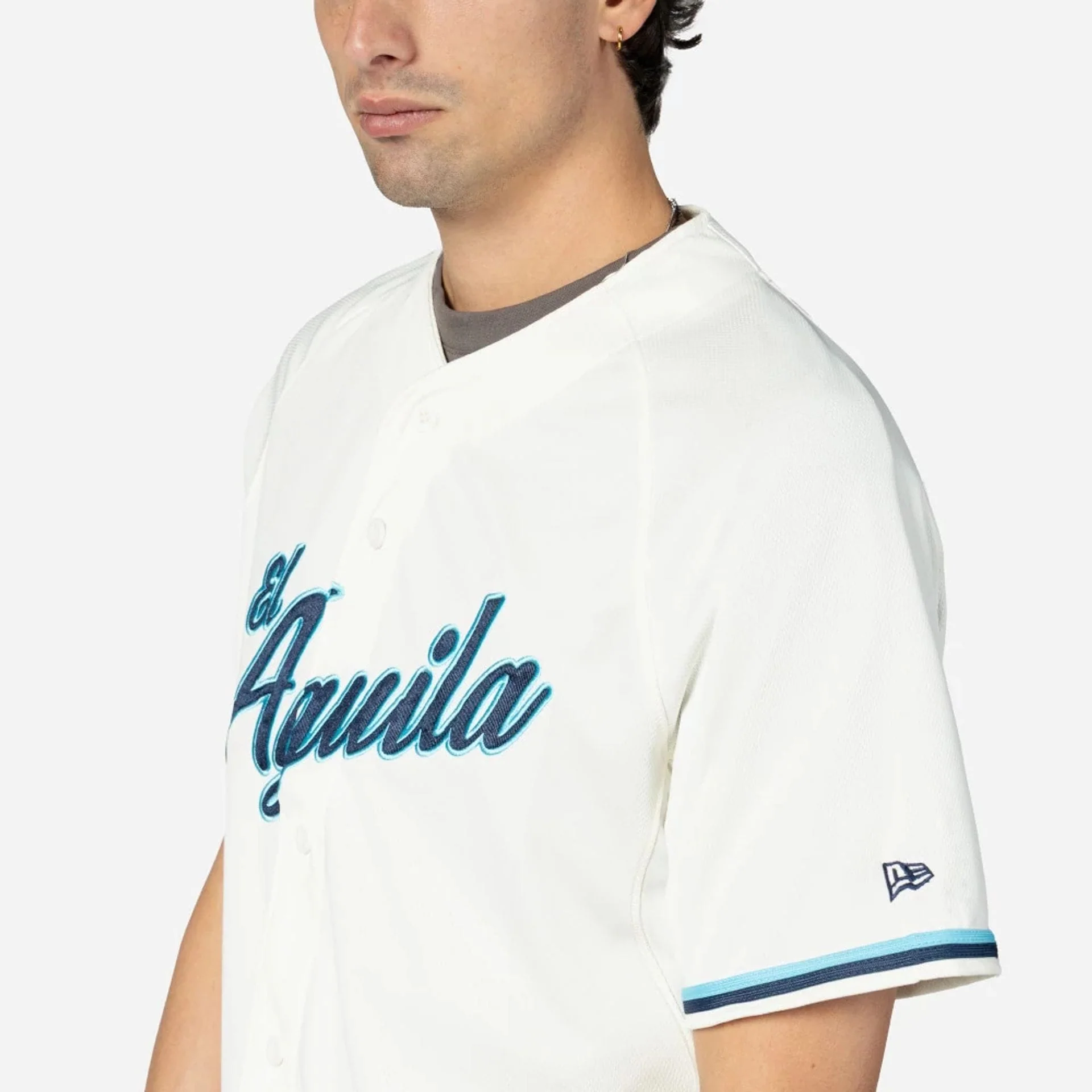 Veracruz Aguilas Mexico LMB On Field Cream On-Field Jersey - Image 4