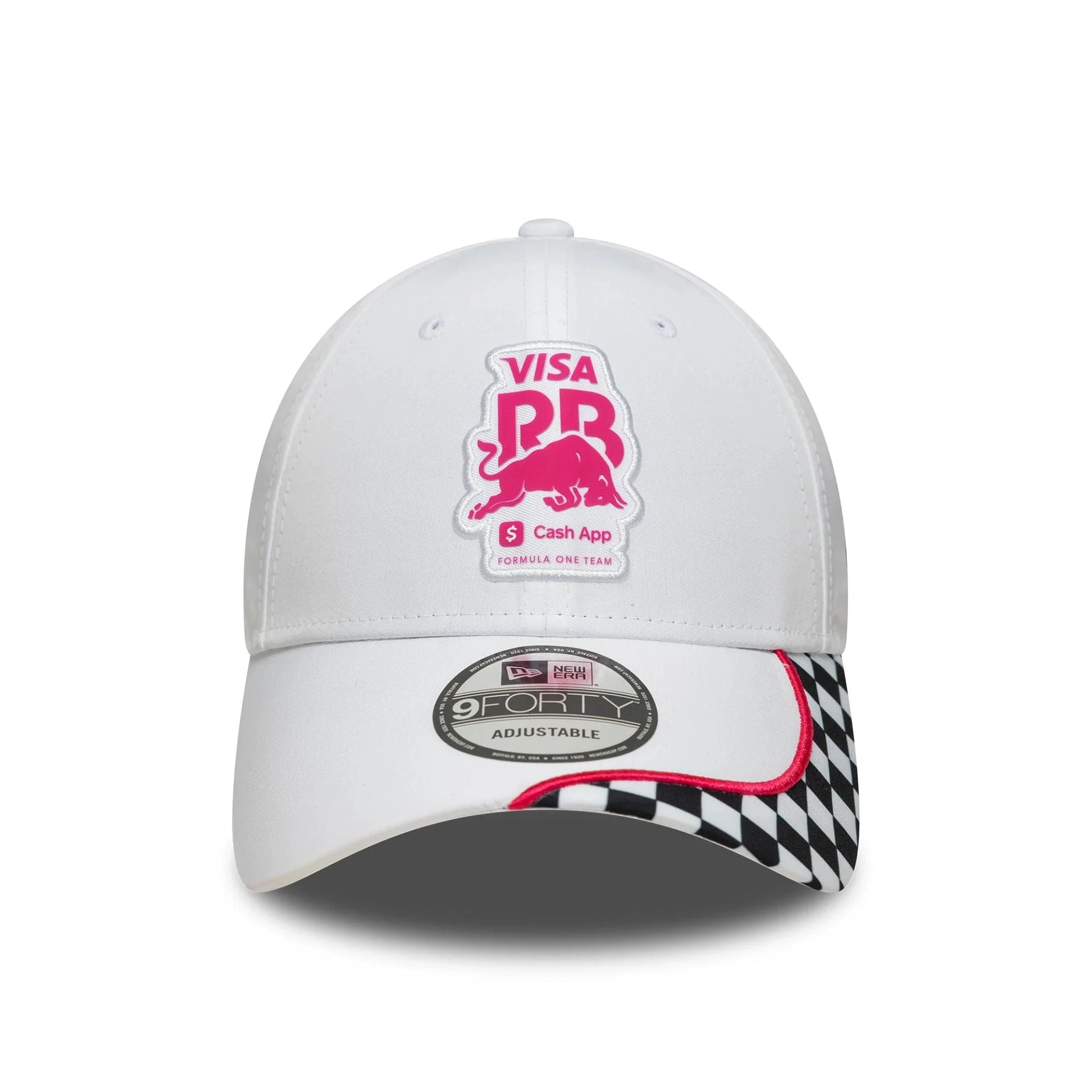 Visa Cash App Racing Bulls Checkerboard White 9FORTY Cap - Image 2