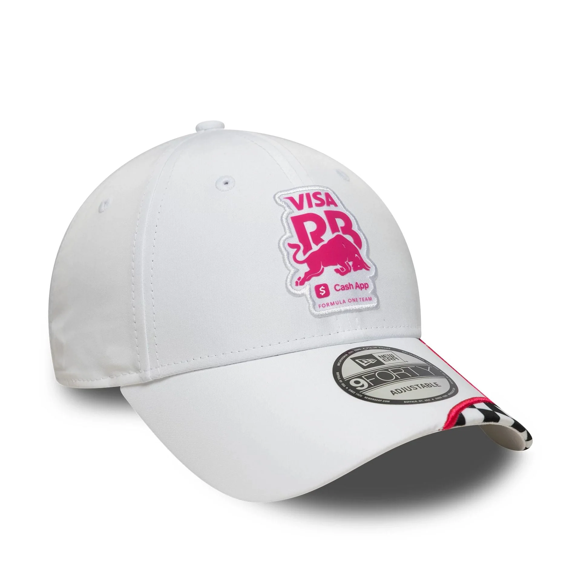 Visa Cash App Racing Bulls Checkerboard White 9FORTY Cap - Image 3