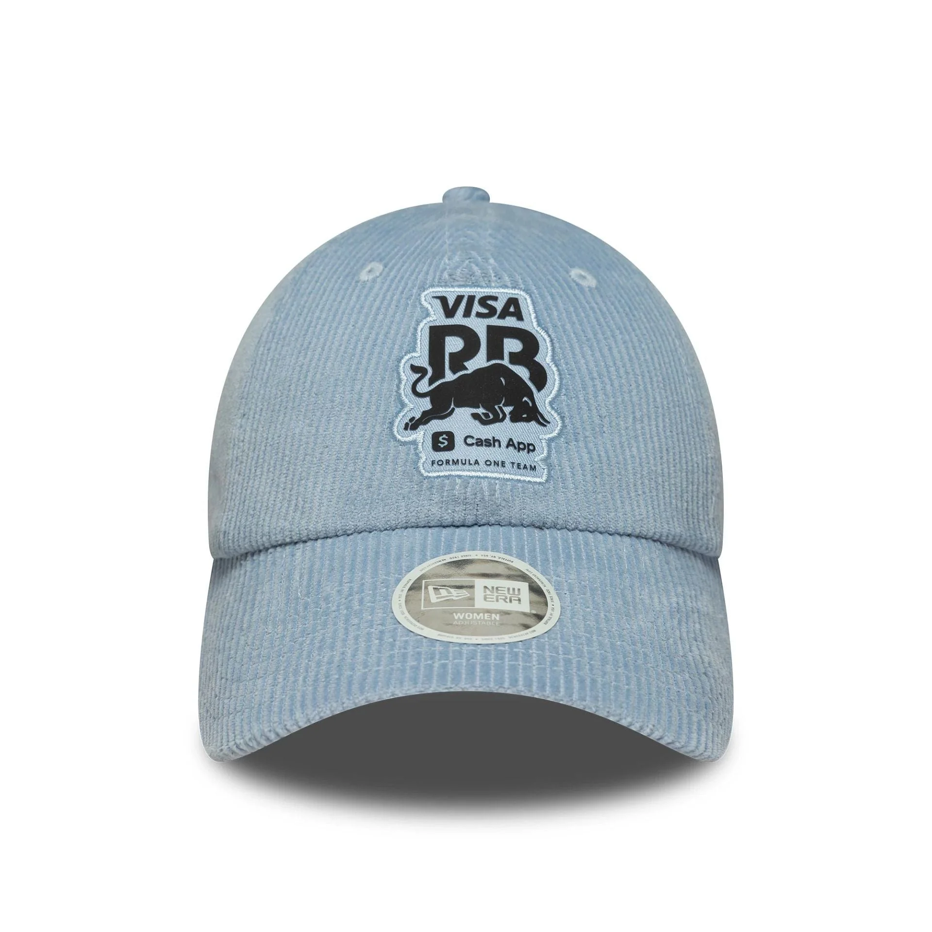 Visa Cash App Racing Bulls Womens Pastel Blue Cord Pony Tail Cap - Image 3