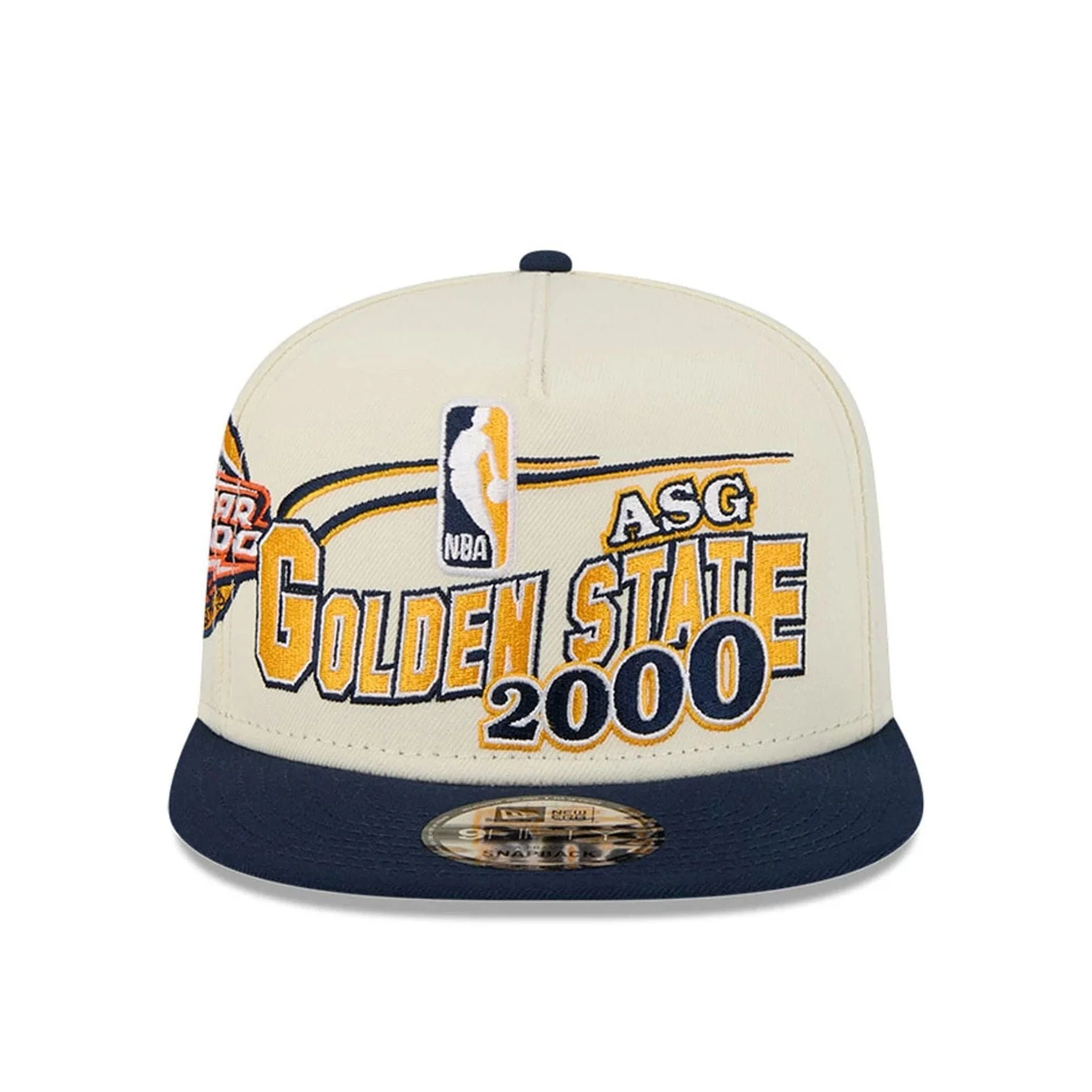 Warriors NBA Hardwood Classic ASG White 9FIFTY A-Frame Snapback Cap - Image 3