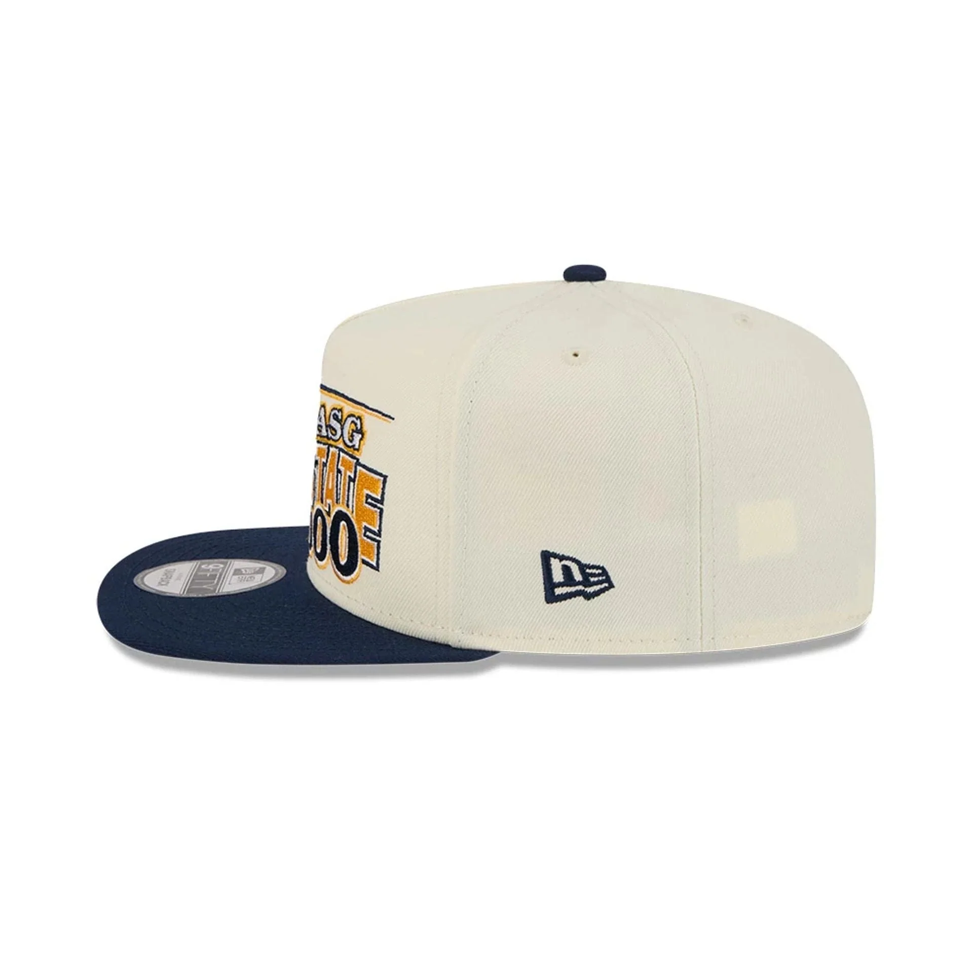 Warriors NBA Hardwood Classic ASG White 9FIFTY A-Frame Snapback Cap - Image 6
