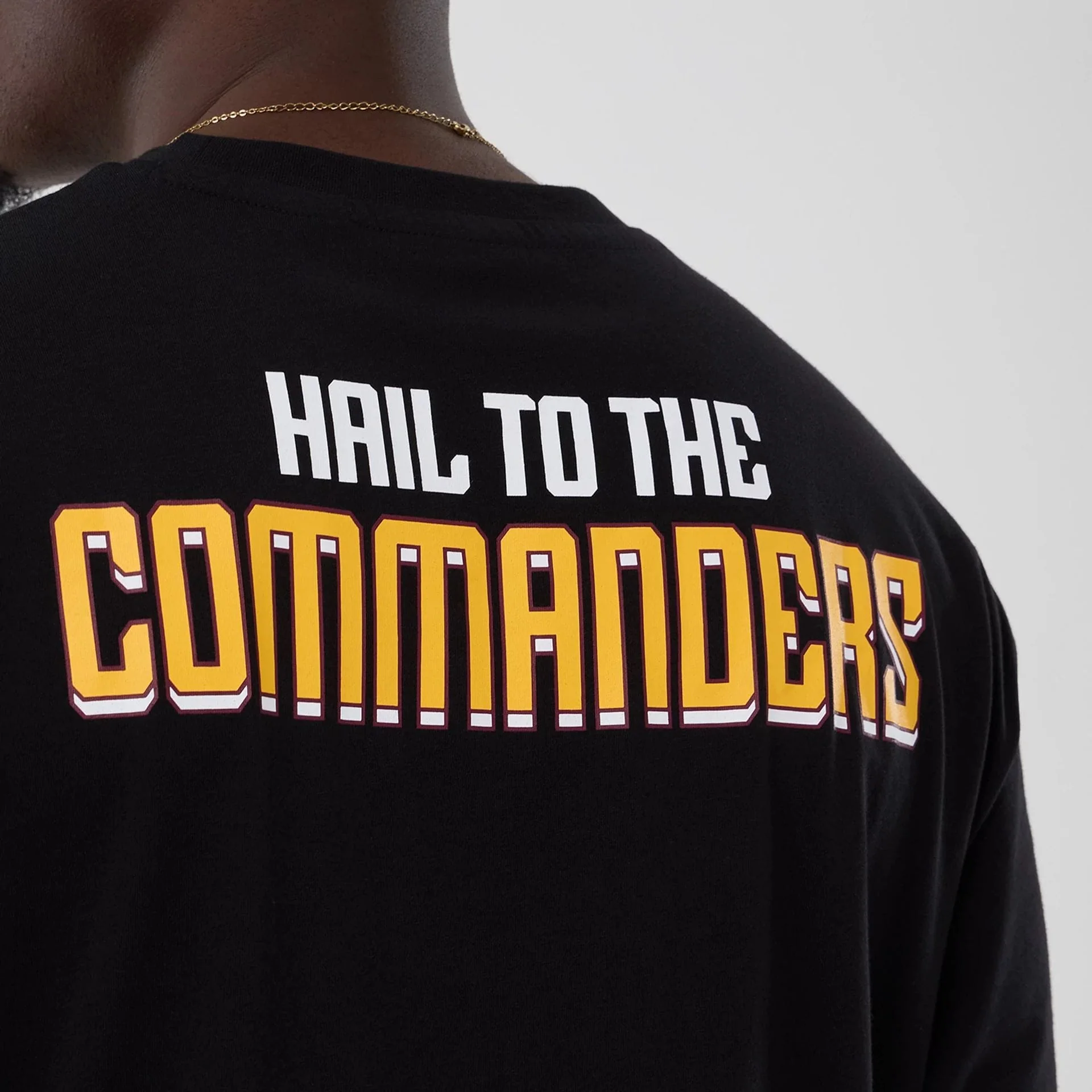 Washington Commanders NFL International Series Games 2025 Black Oversized T-Shirt - Image 6