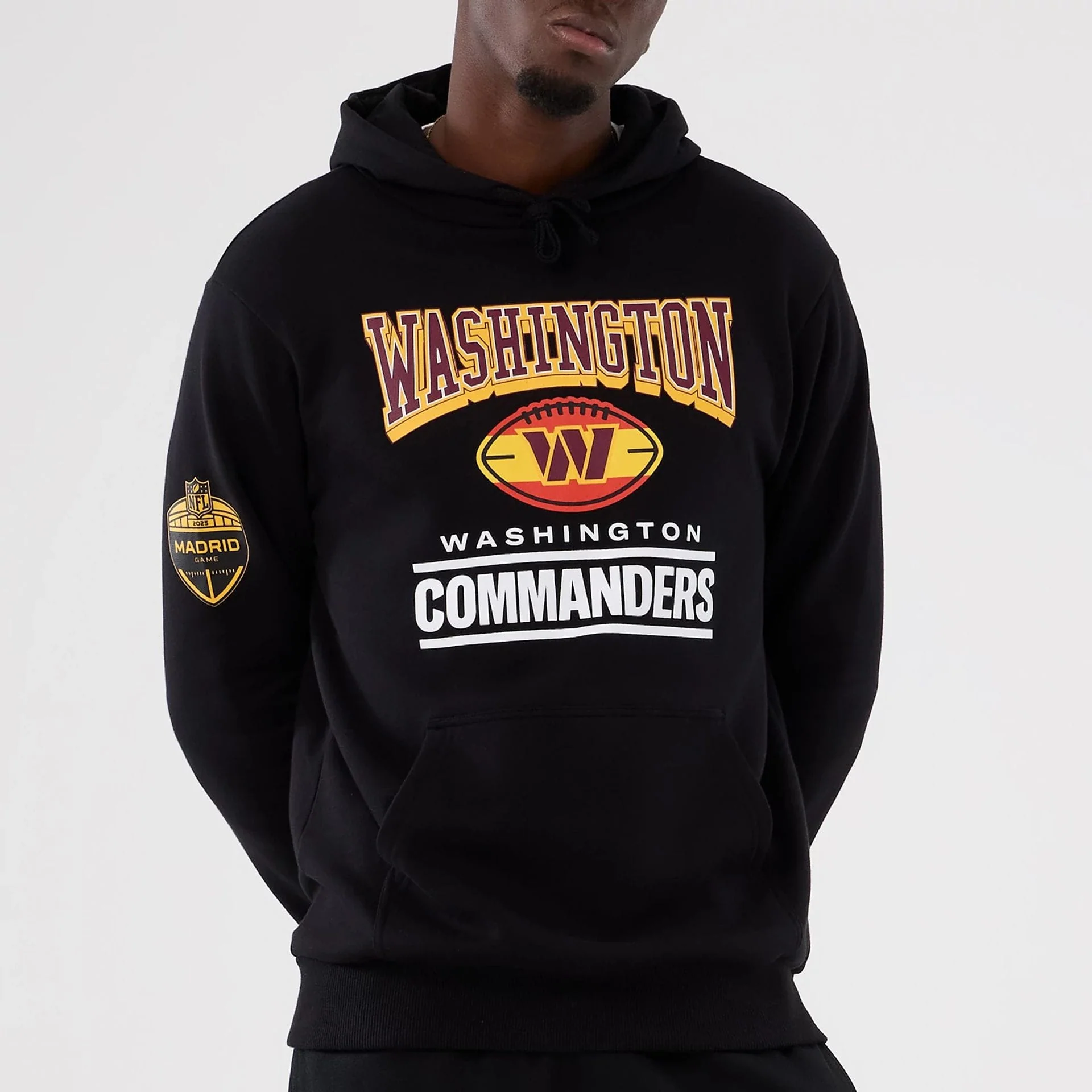 Washington Commanders NFL International Series Games 2025 Black Pullover Hoodie - Image 7