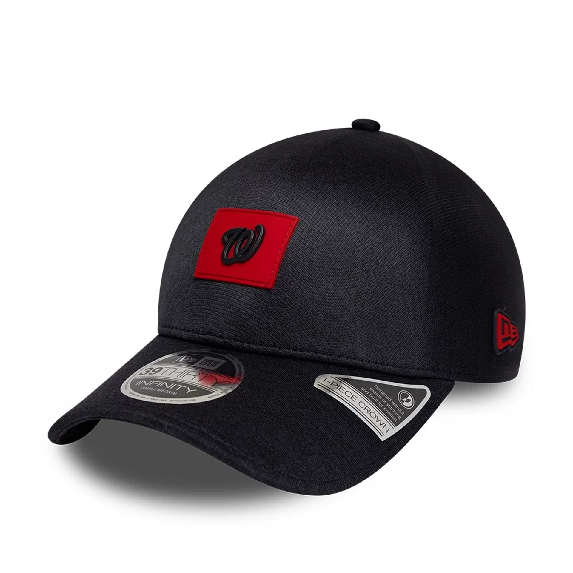 Washington Nationals MLB Clubhouse Black 39THIRTY Infinity Stretch Fit Cap - Image 3