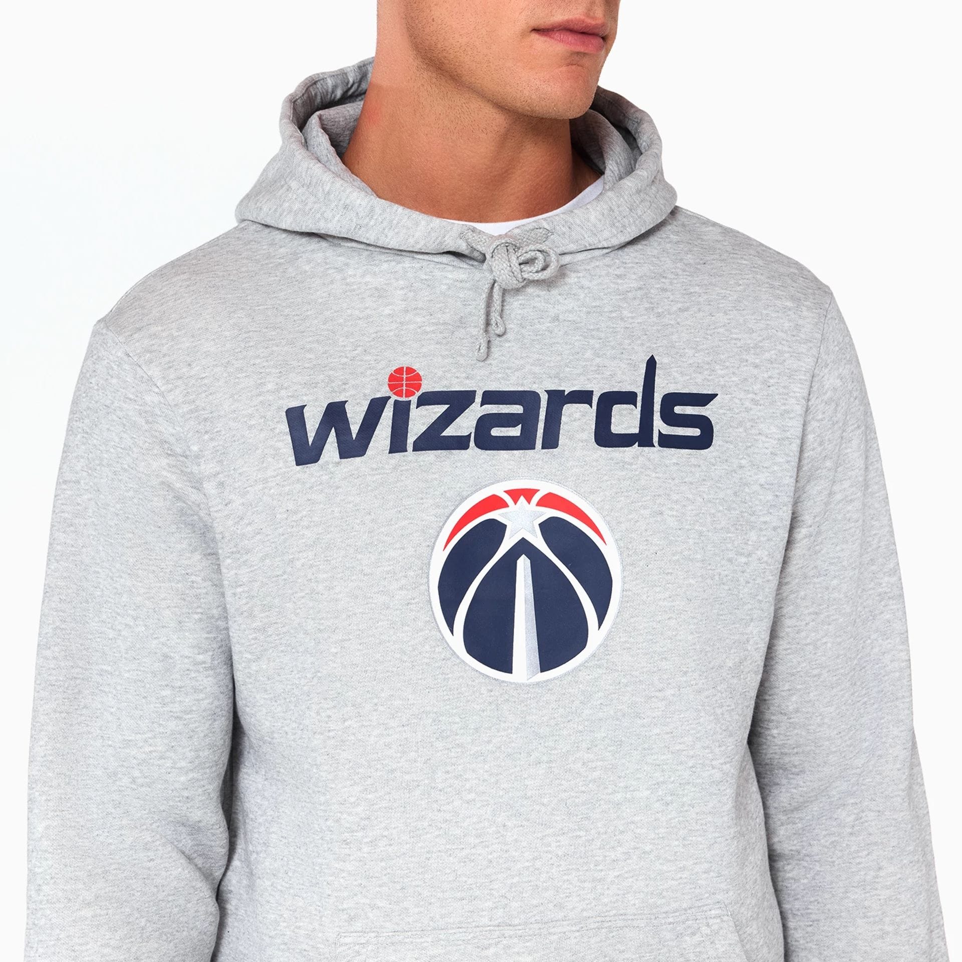 Washington Wizards NBA Grey Pullover Hoodie - Image 2
