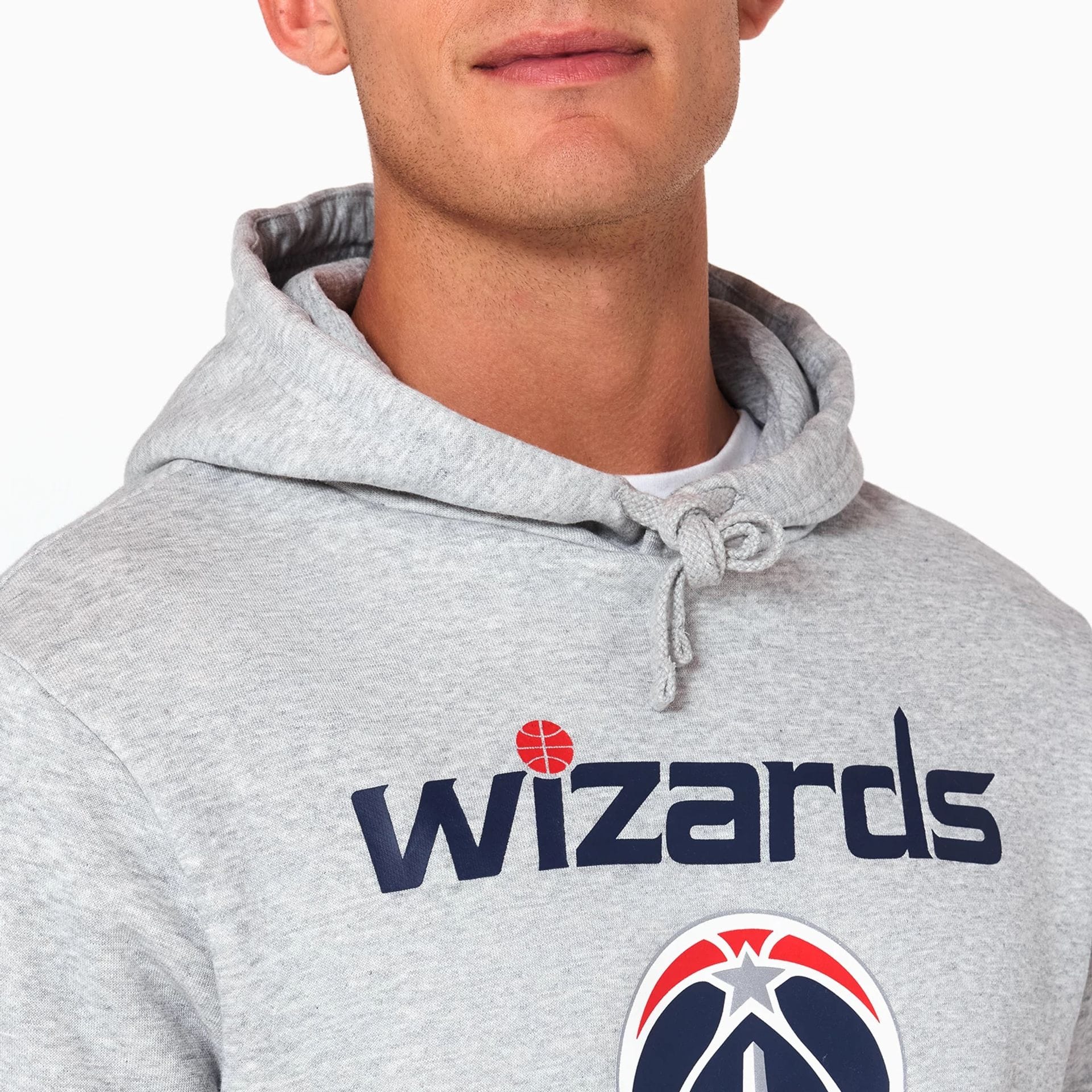 Washington Wizards NBA Grey Pullover Hoodie - Image 3