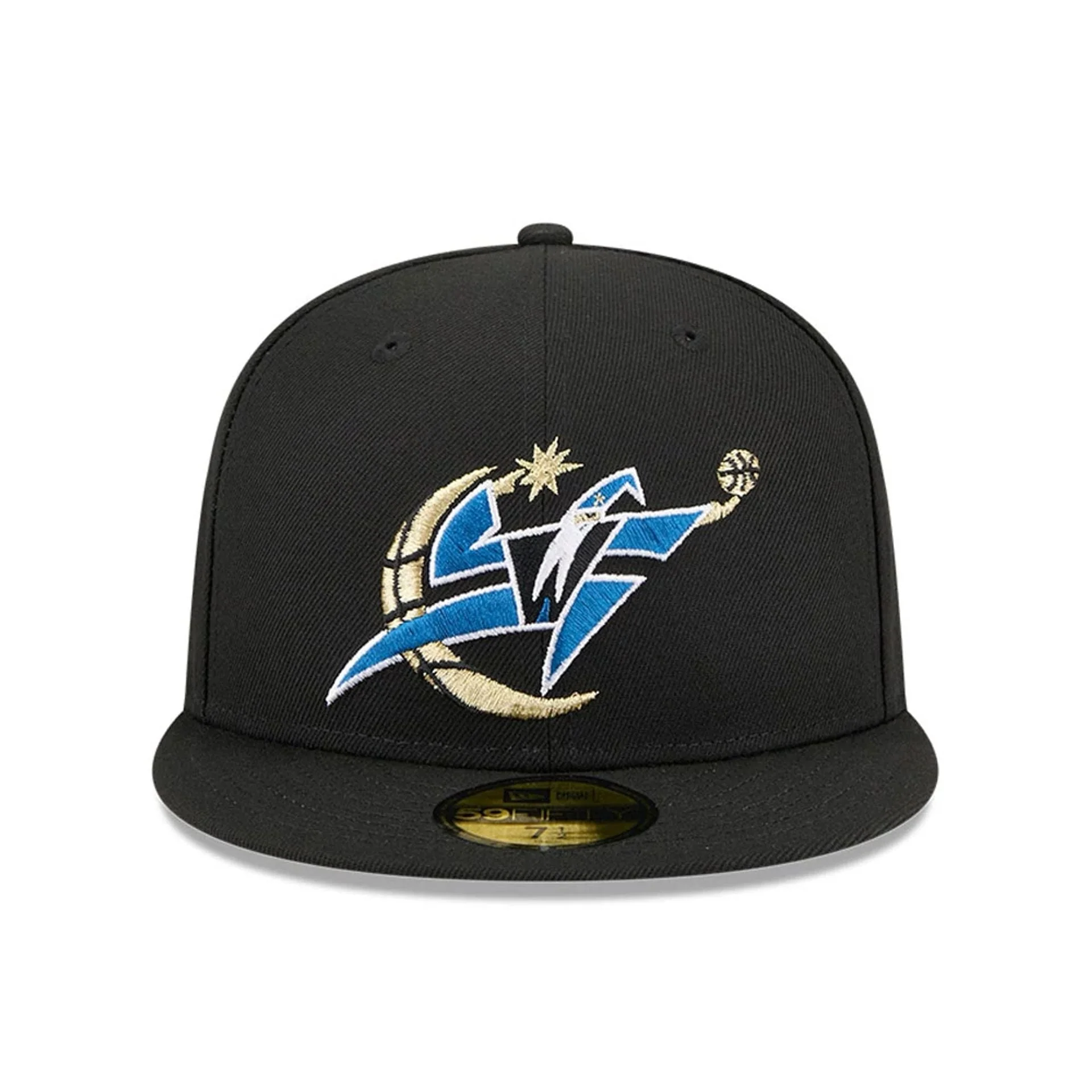 Washington Wizards NBA Hardwood Classic Black 59FIFTY Fitted Cap - Image 3