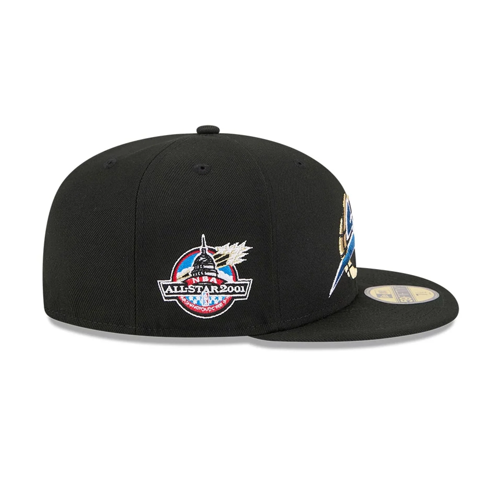 Washington Wizards NBA Hardwood Classic Black 59FIFTY Fitted Cap - Image 5