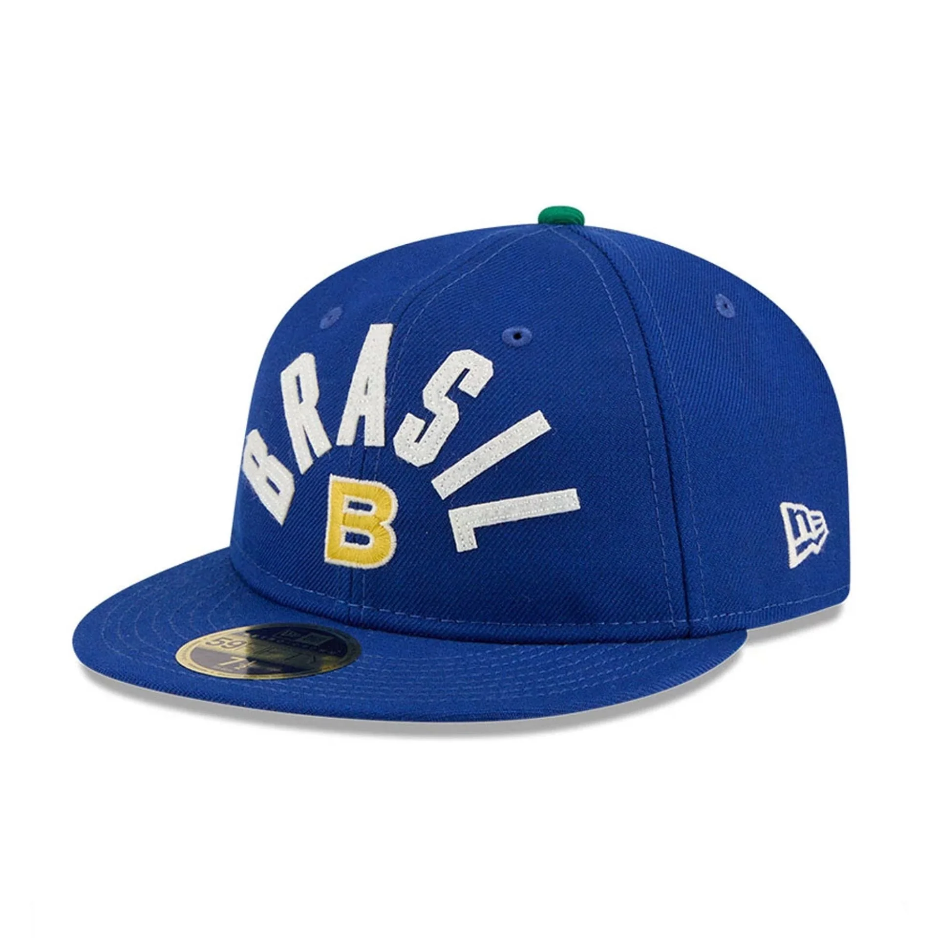 WBC Brazil Classical Script Blue Retro Crown 59FIFTY Fitted Cap - Image 4