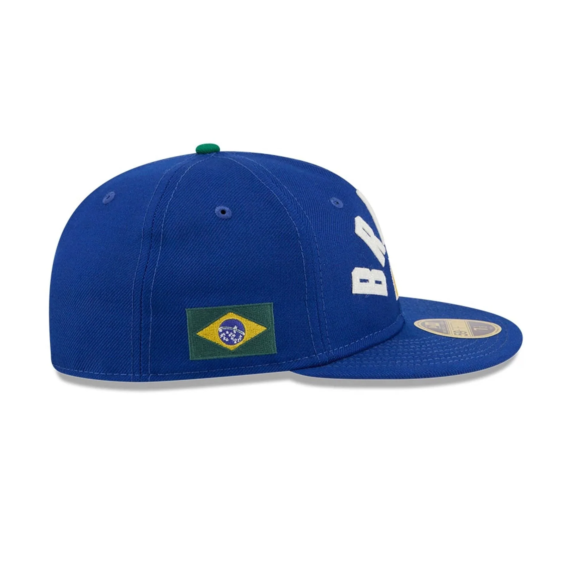 WBC Brazil Classical Script Blue Retro Crown 59FIFTY Fitted Cap - Image 5