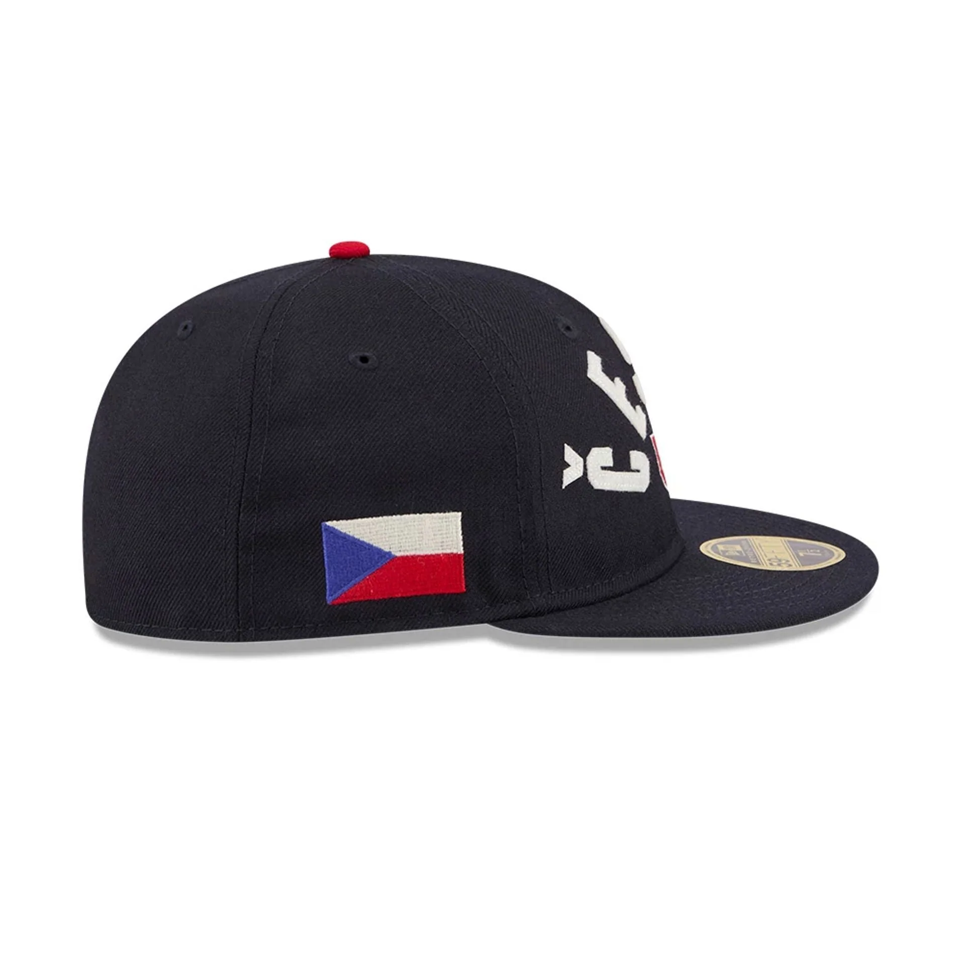 WBC Czech Republic Classical Script Navy Retro Crown 59FIFTY Fitted Cap - Image 5