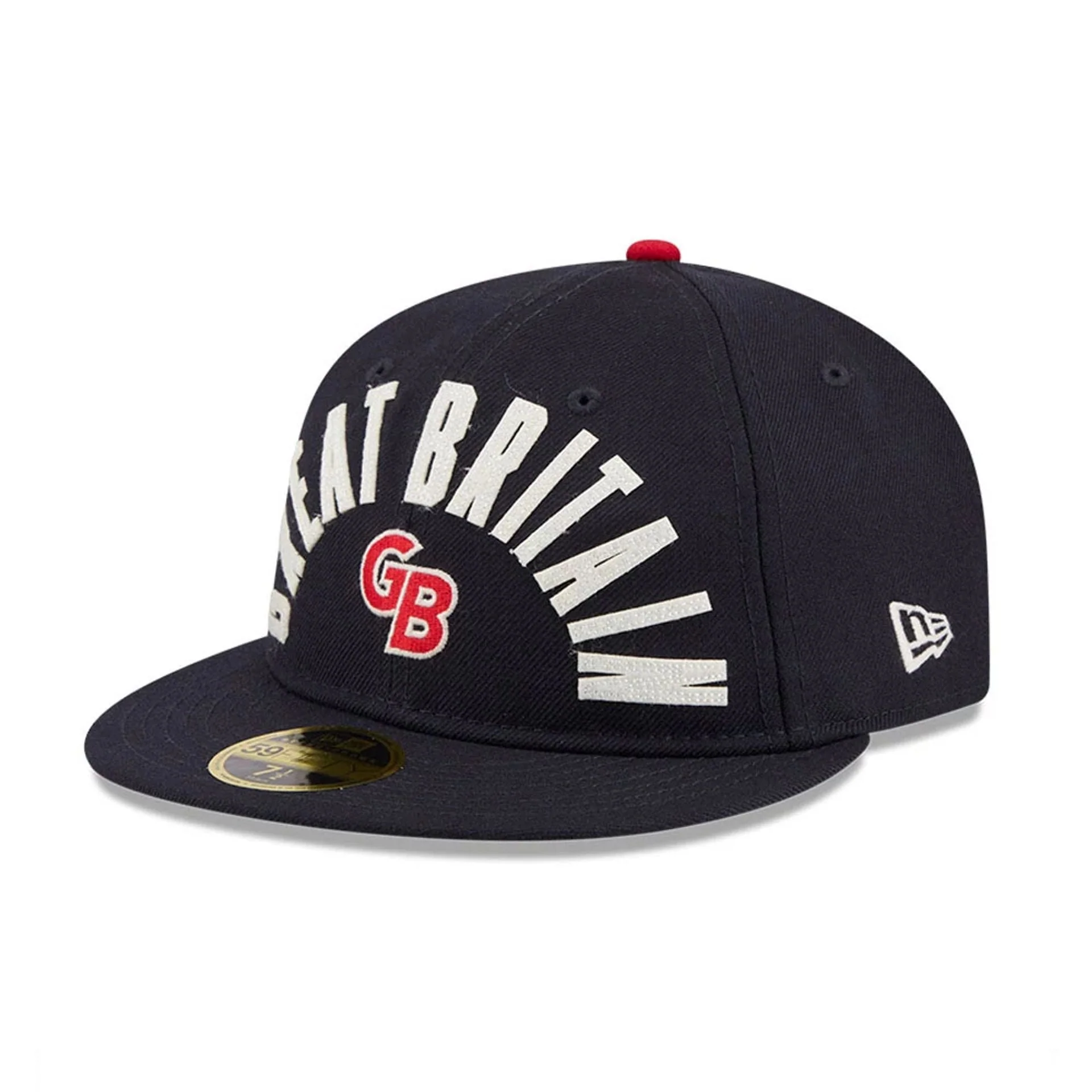WBC Great Britain Classical Script Navy Retro Crown 59FIFTY Fitted Cap - Image 4