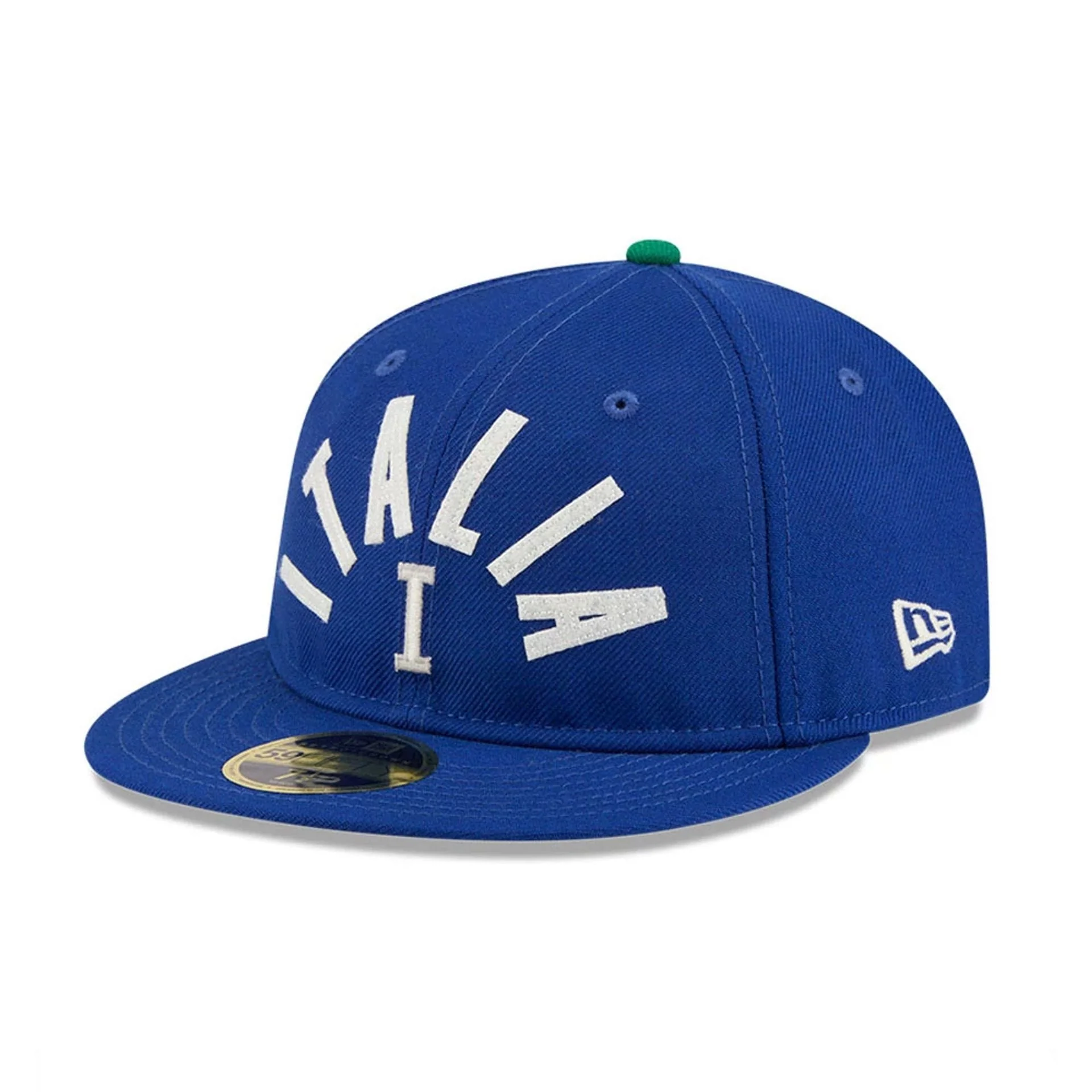 WBC Italy Classical Script Blue Retro Crown 59FIFTY Fitted Cap - Image 4