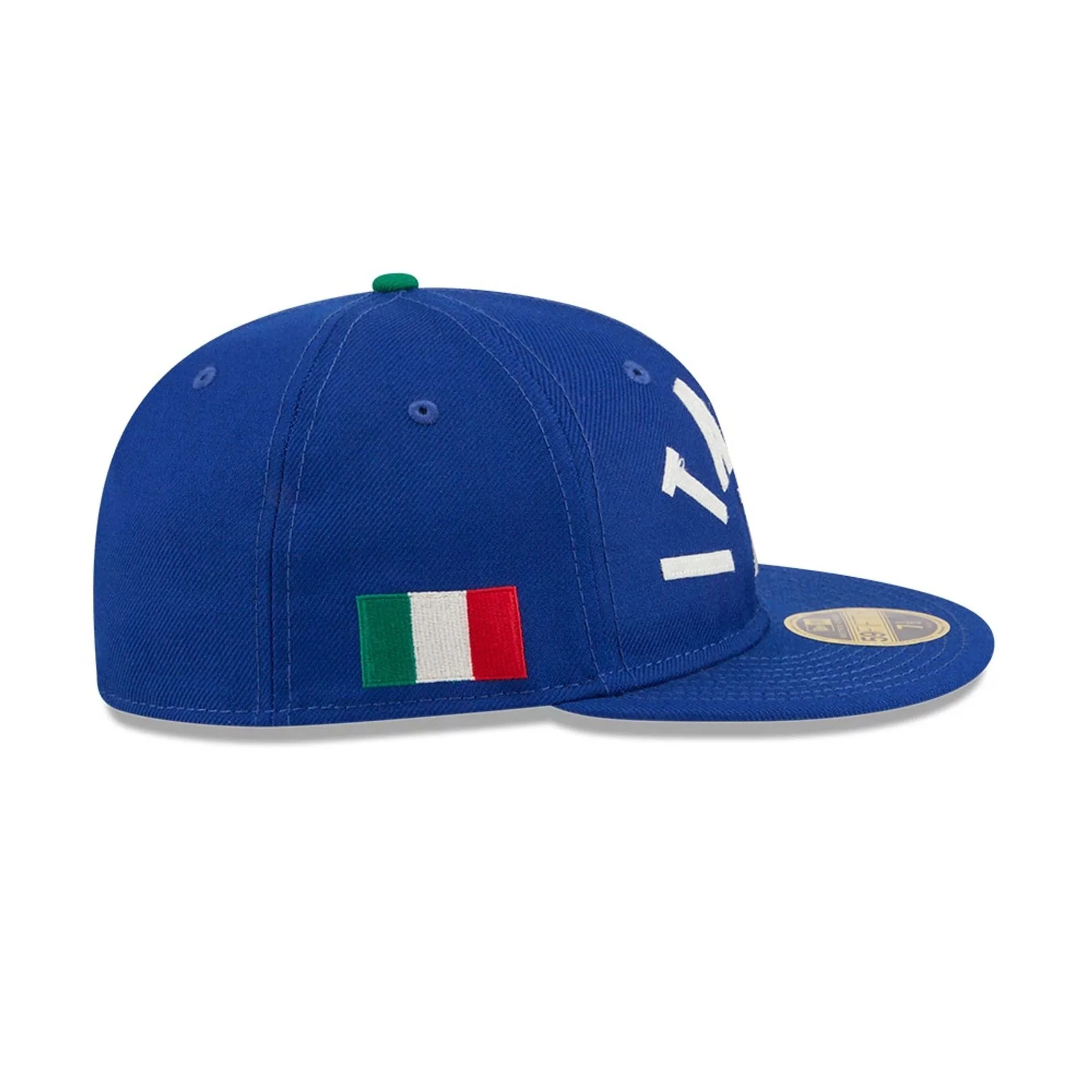 WBC Italy Classical Script Blue Retro Crown 59FIFTY Fitted Cap - Image 5