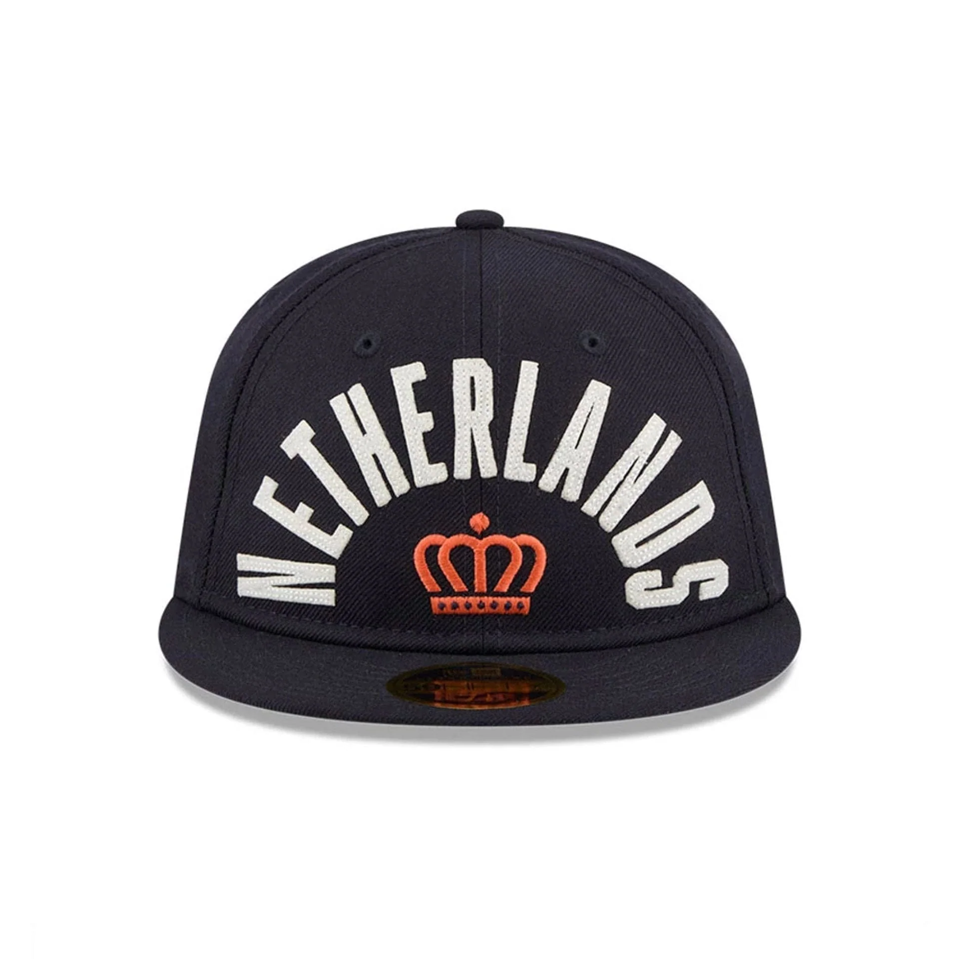 WBC Netherlands Classical Script Navy Retro Crown 59FIFTY Fitted Cap - Image 3
