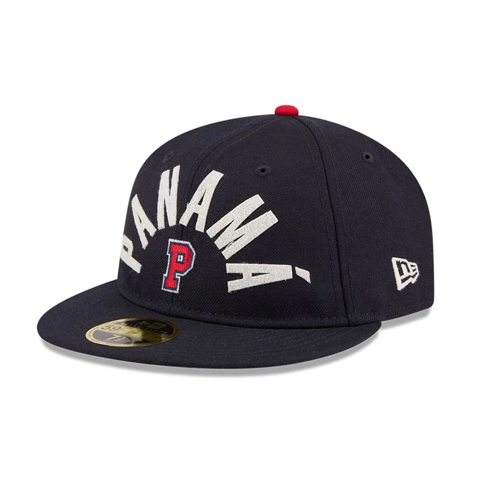 WBC Panama Classical Script Navy Retro Crown 59FIFTY Fitted Cap - Image 4