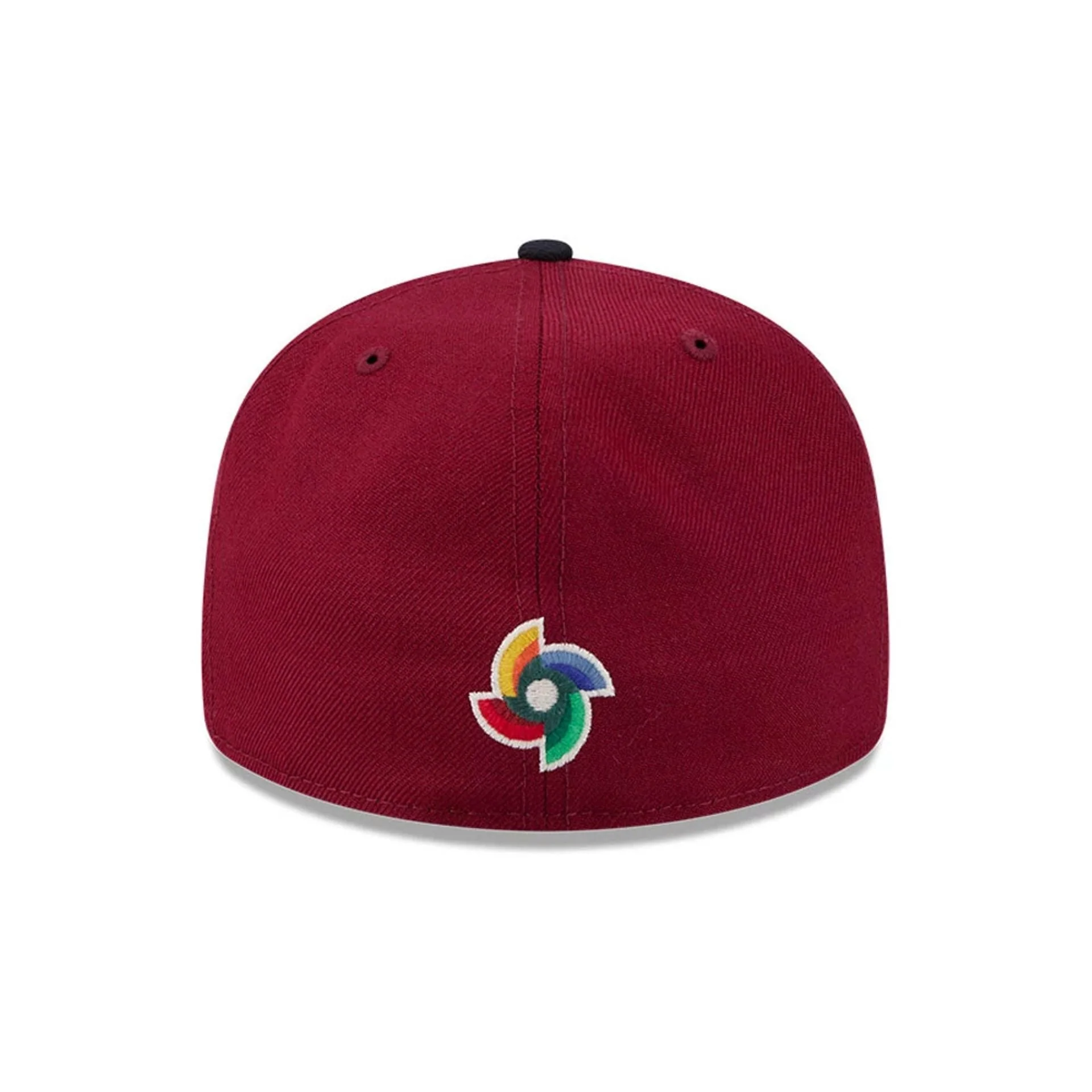 WBC USA Classical Script Dark Red Retro Crown 59FIFTY Fitted Cap - Image 7