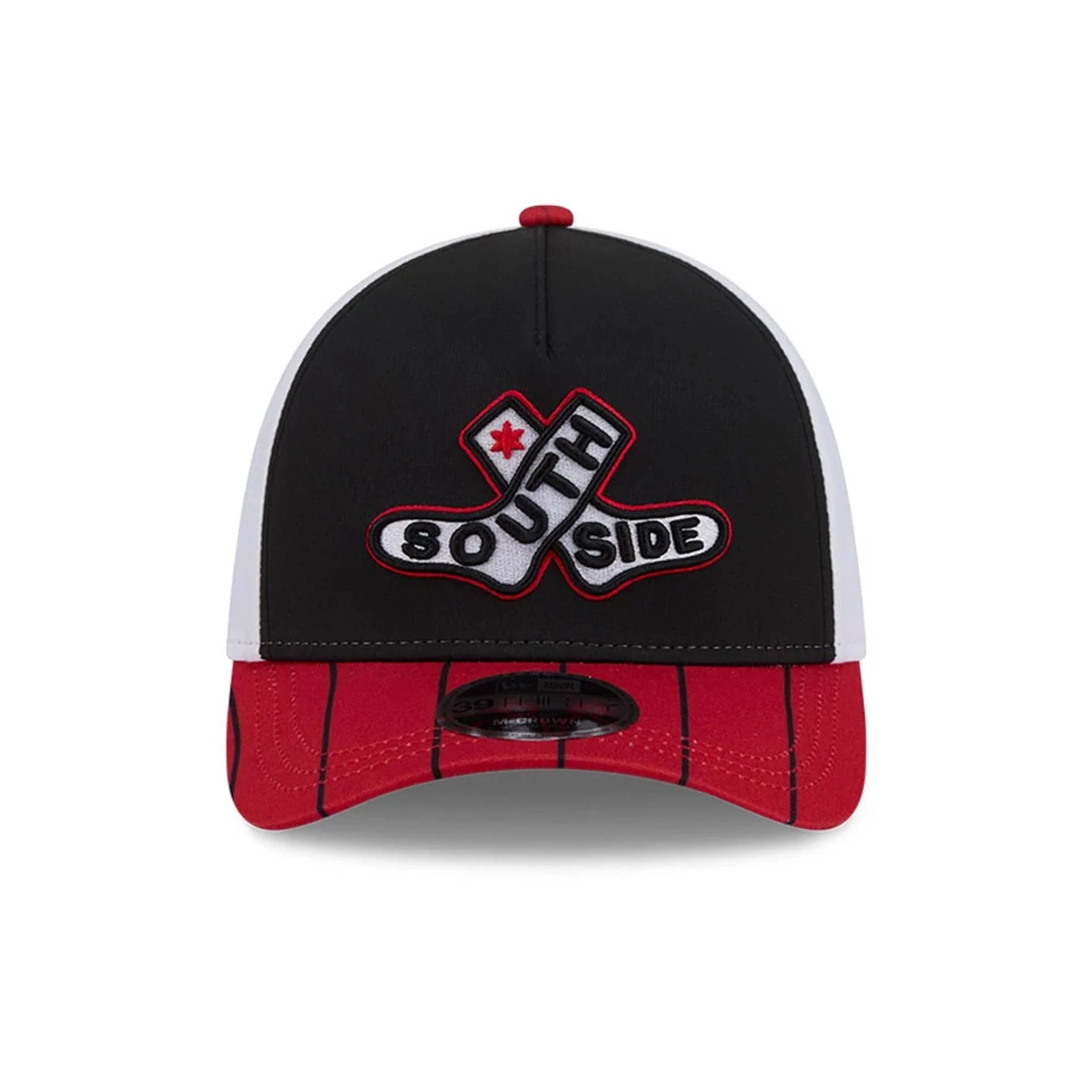 White Sox MLB City Connect Black 39THIRTY M-Crown A-Frame Stretch Fit Cap - Image 3