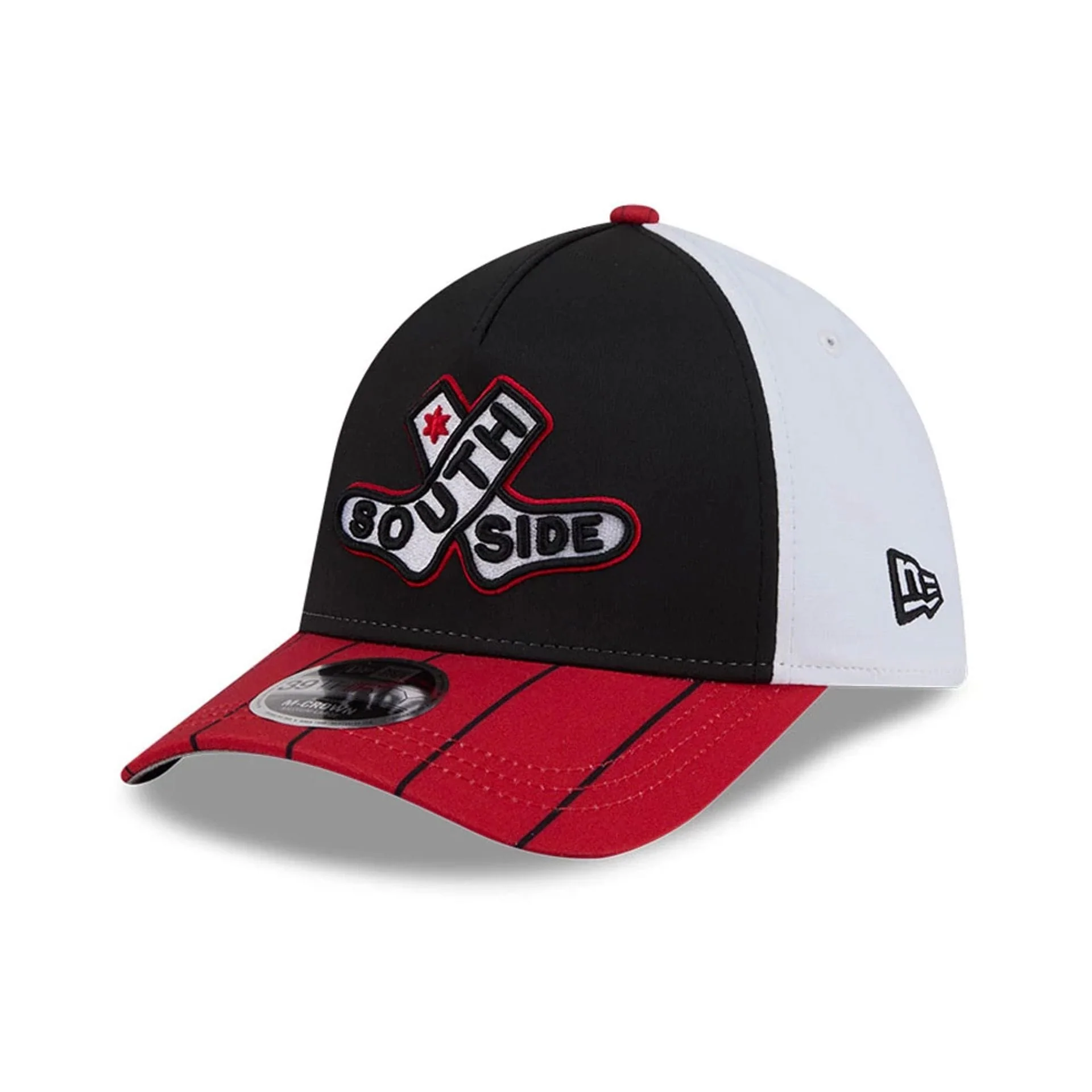 White Sox MLB City Connect Black 39THIRTY M-Crown A-Frame Stretch Fit Cap - Image 4