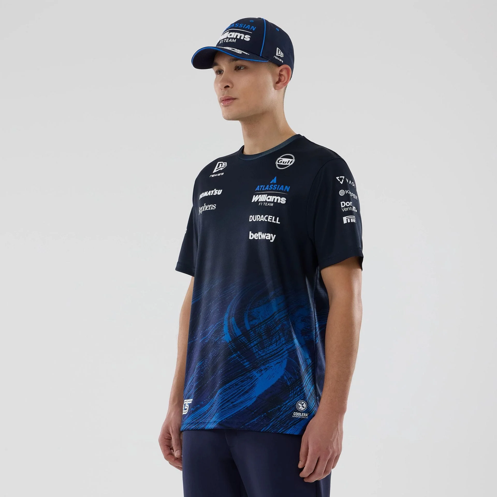 Williams Carlos Sainz Navy Tech T-shirt - Image 3