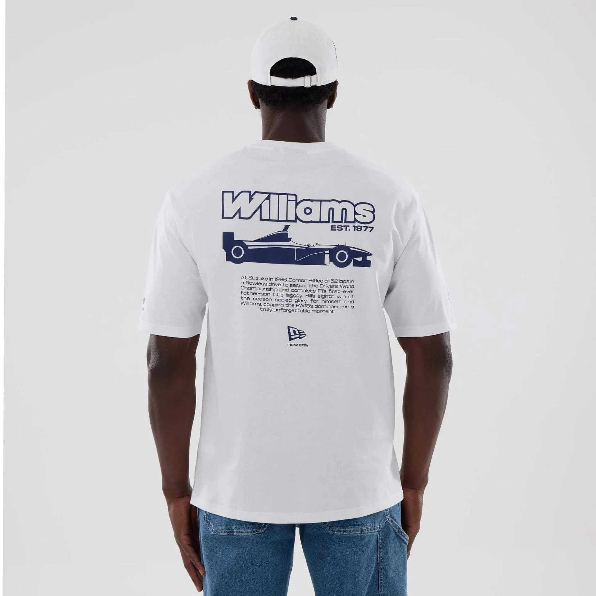 Williams Japan 1996 White Oversized T-Shirt - Image 2
