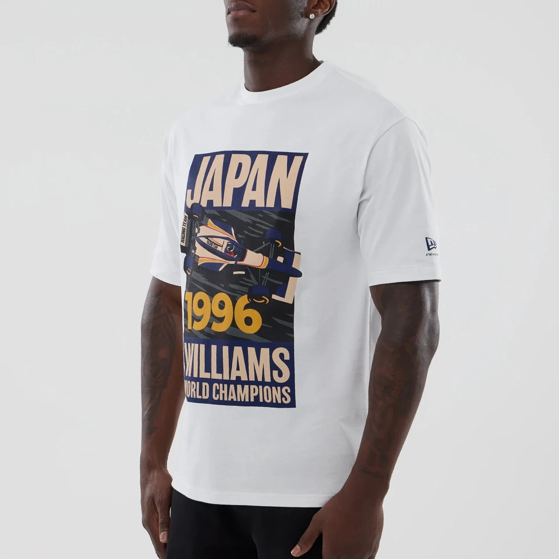 Williams Japan 1996 White Oversized T-Shirt - Image 6