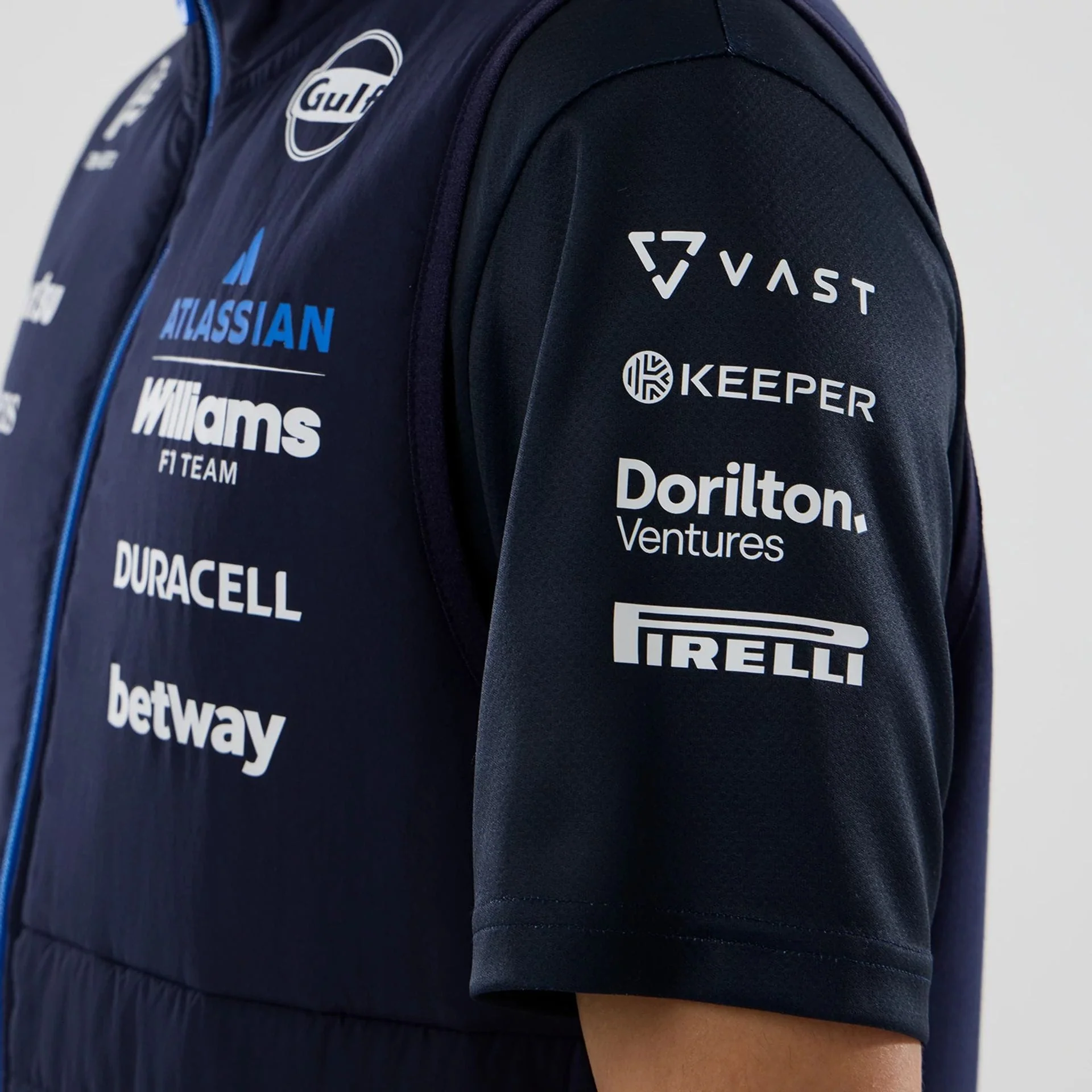 Williams Navy Gilet - Image 4