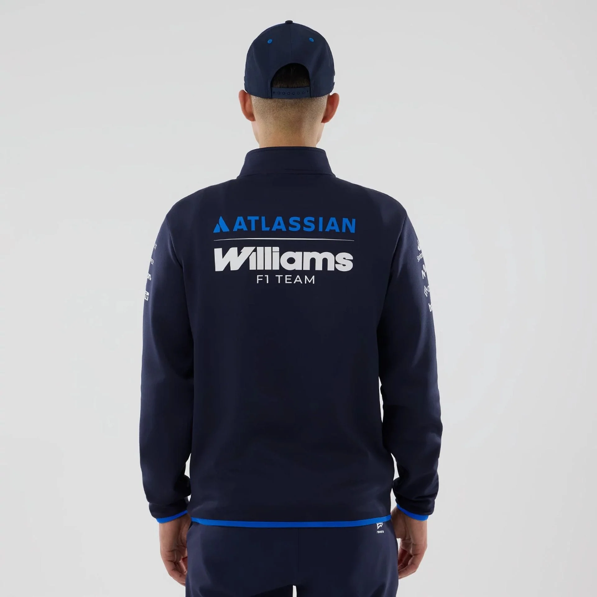 Williams Navy Mid Layer 1/4 Zip Sweater - Image 2